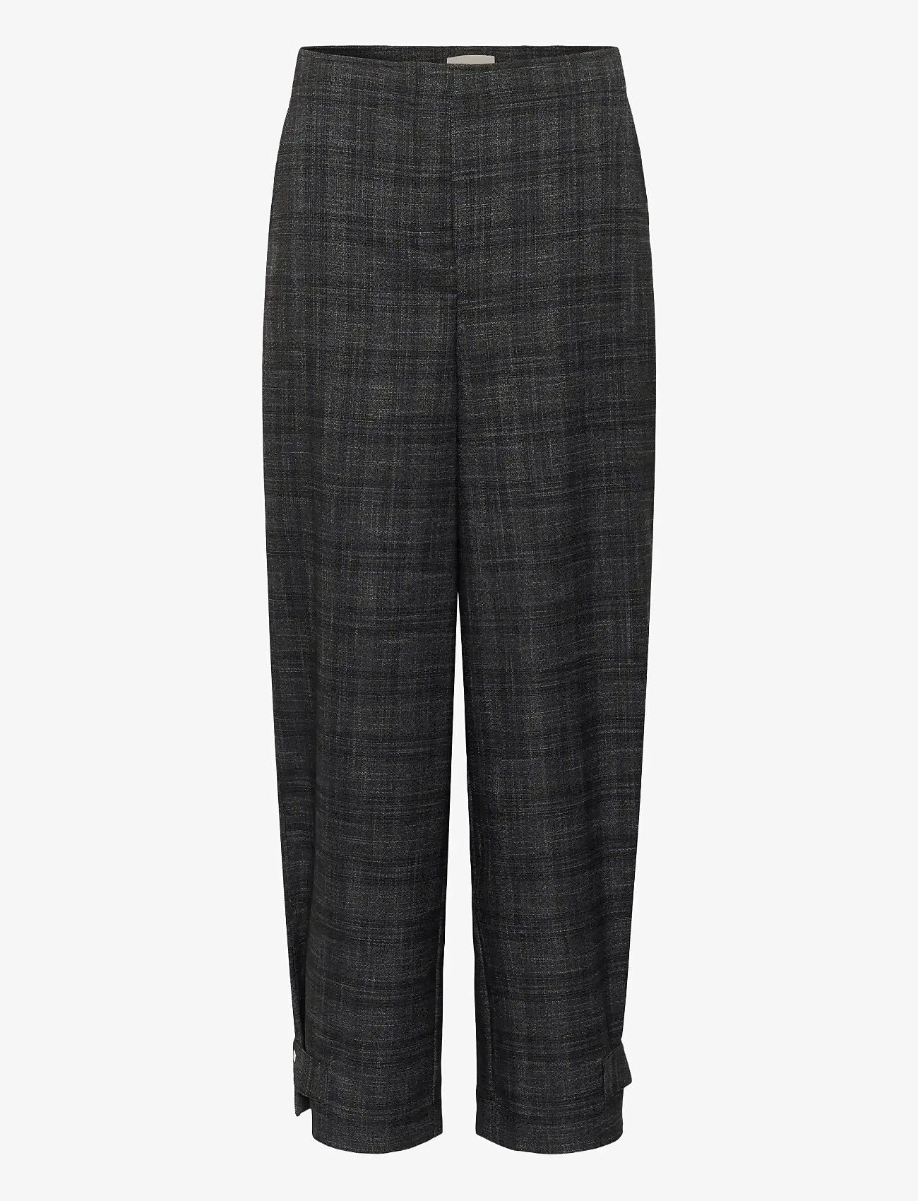 Soaked - SLEvonne Suiting Pants - habitbukser - black suiting check - 1