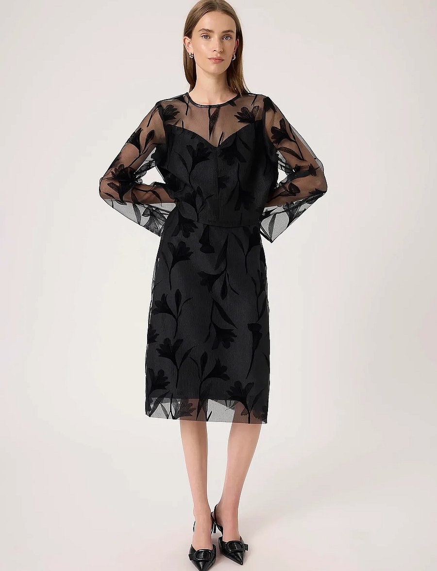 Soaked - SLPhilomena Skirt - midi nederdele - black - 3