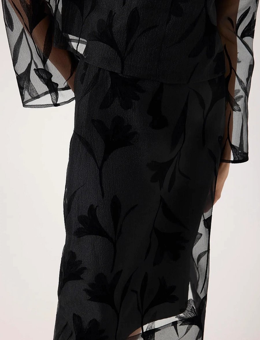 Soaked - SLPhilomena Skirt - midi nederdele - black - 5