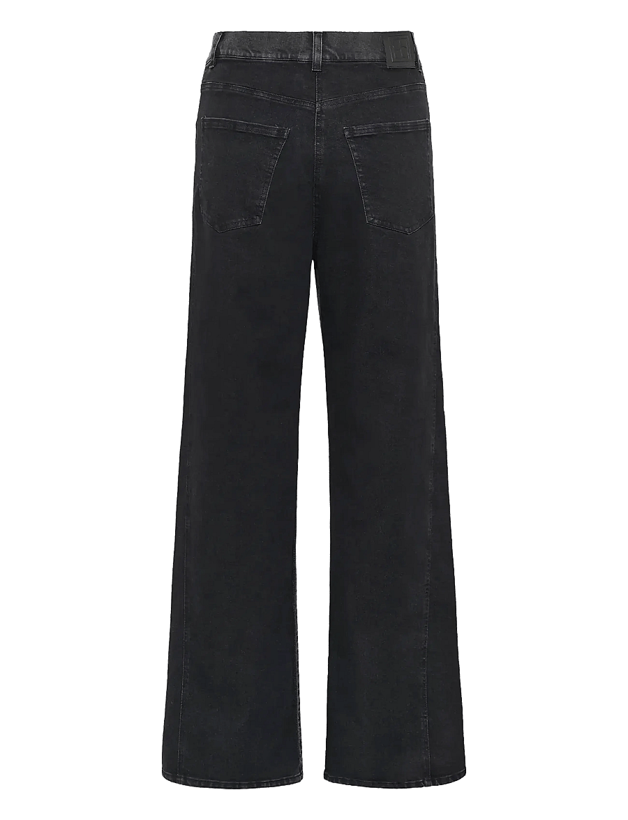 Soaked - SLRhea Jeans - laia säärega teksad - black washed denim - 2