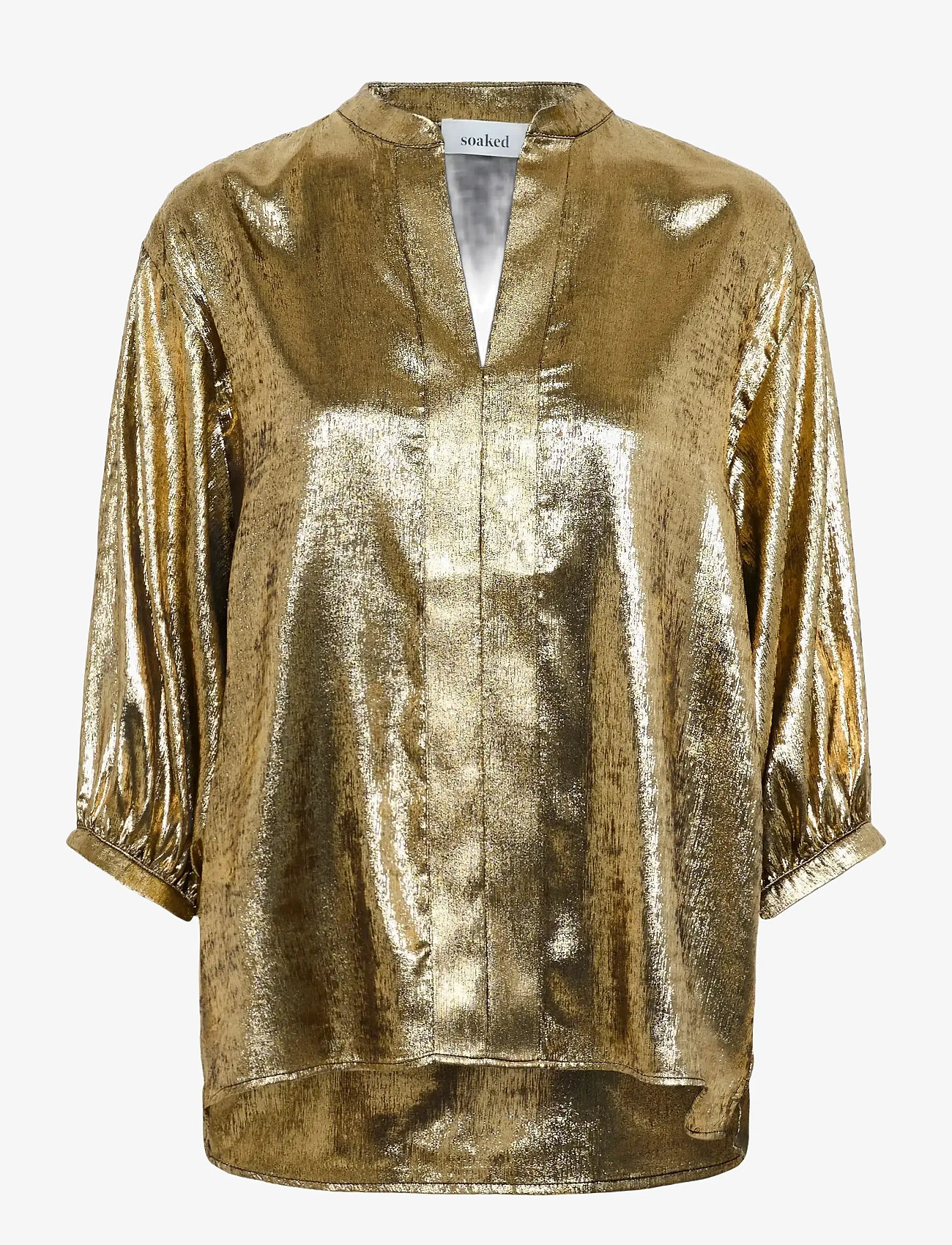 Soaked in Luxury - SLMirmir Amily Blouse 3/4 - golden surface - 1