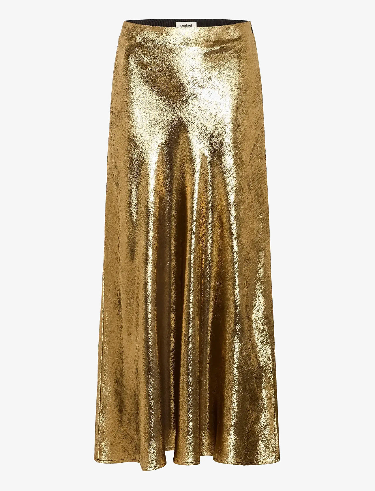 Soaked in Luxury - SLMirmir Anna Skirt - maxikjolar - golden surface - 1