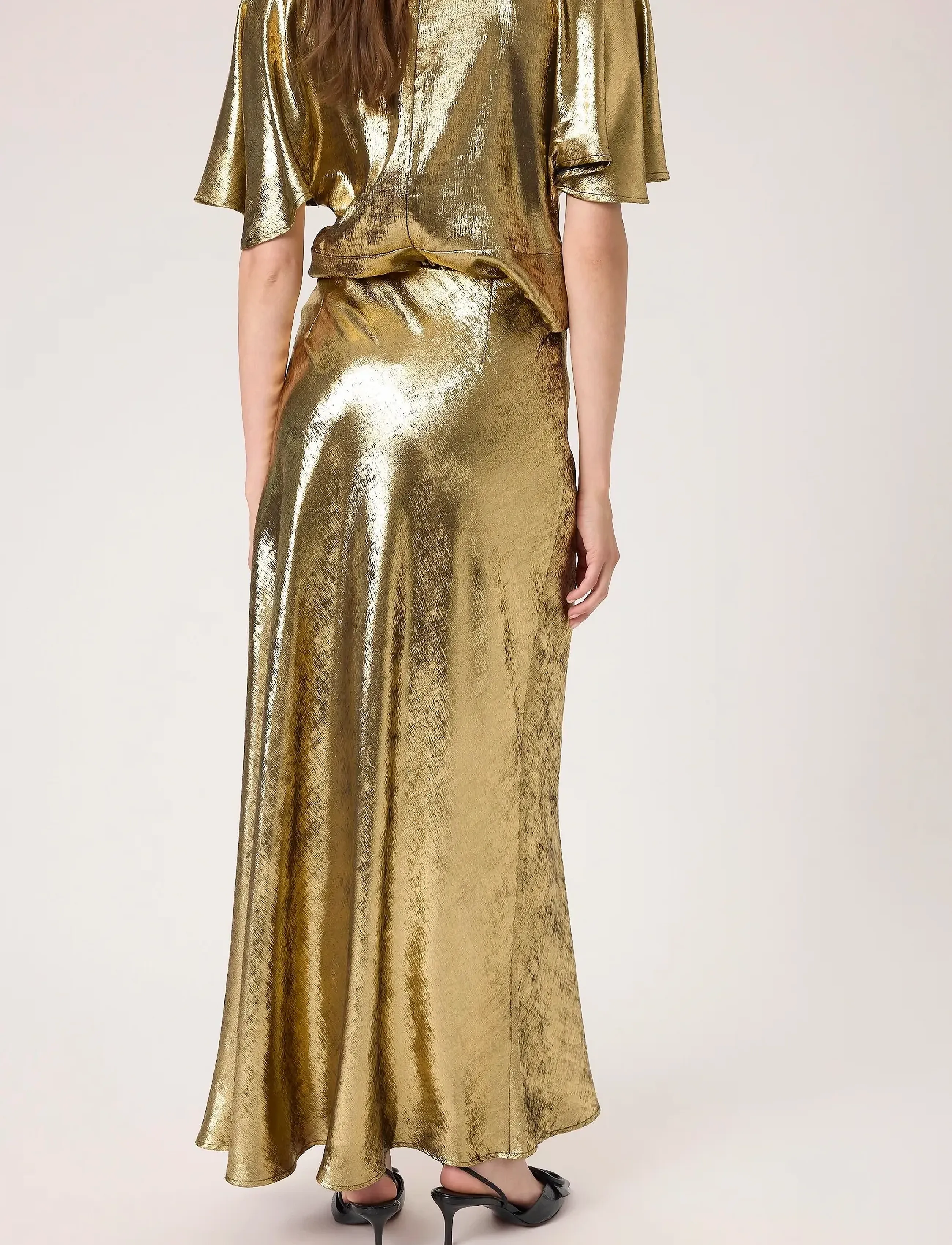 Soaked - SLMirmir Anna Skirt - golden surface - 4