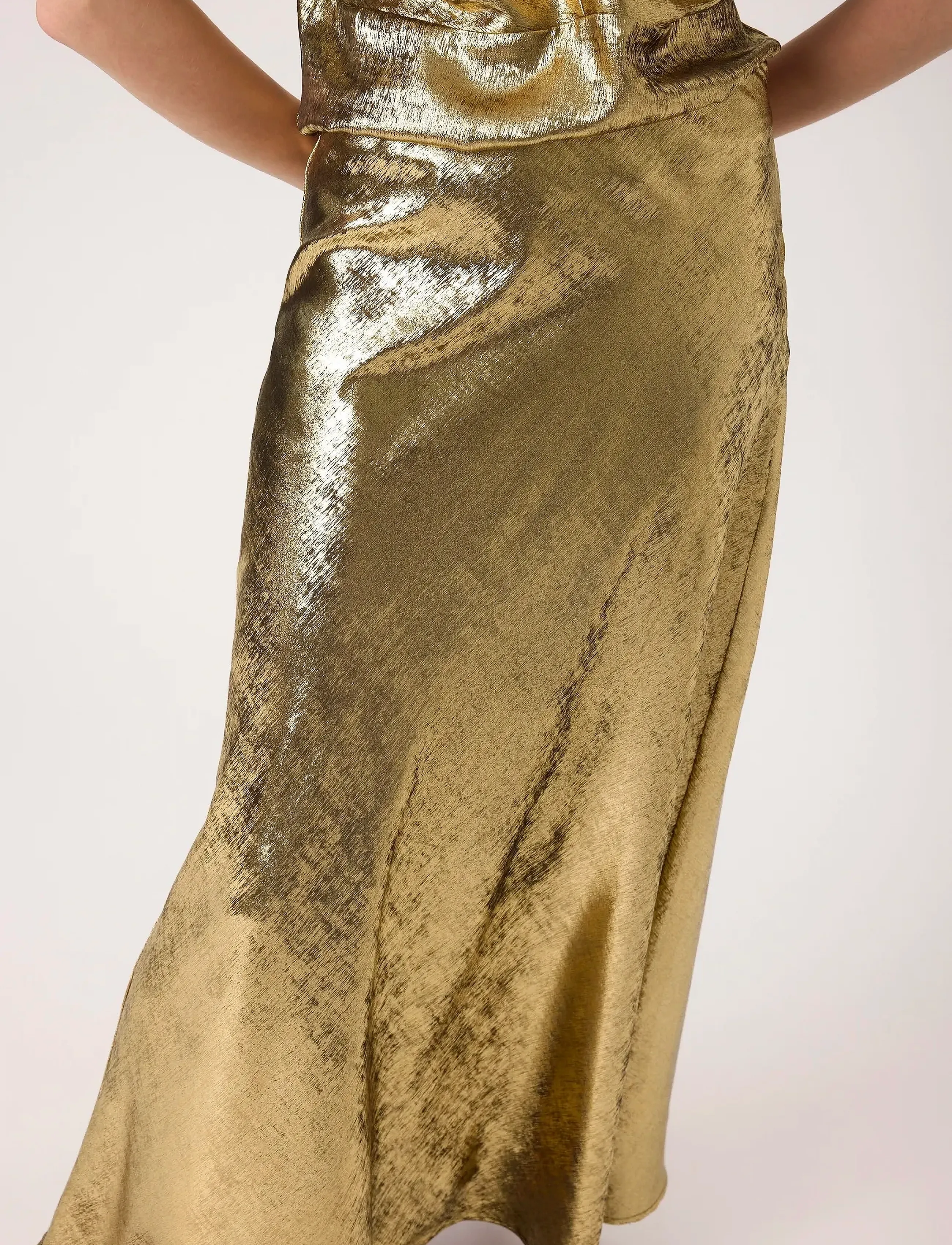 Soaked - SLMirmir Anna Skirt - golden surface - 5