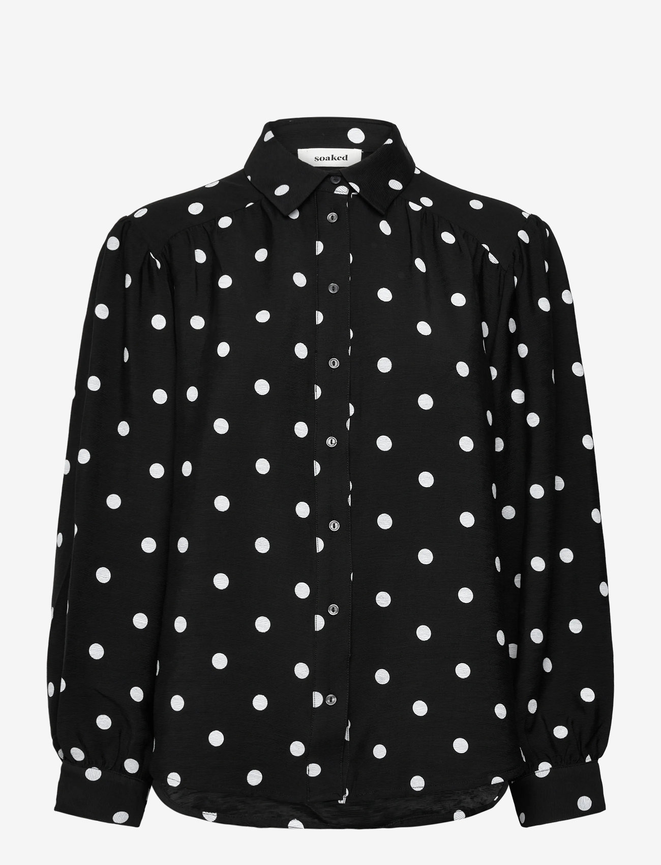 Soaked in Luxury - SLIdola Ebba Shirt LS - langärmlige hemden - black and white dots - 0
