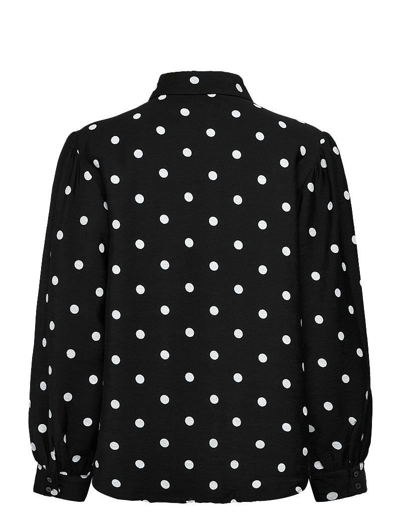 Soaked in Luxury - SLIdola Ebba Shirt LS - langärmlige hemden - black and white dots - 1