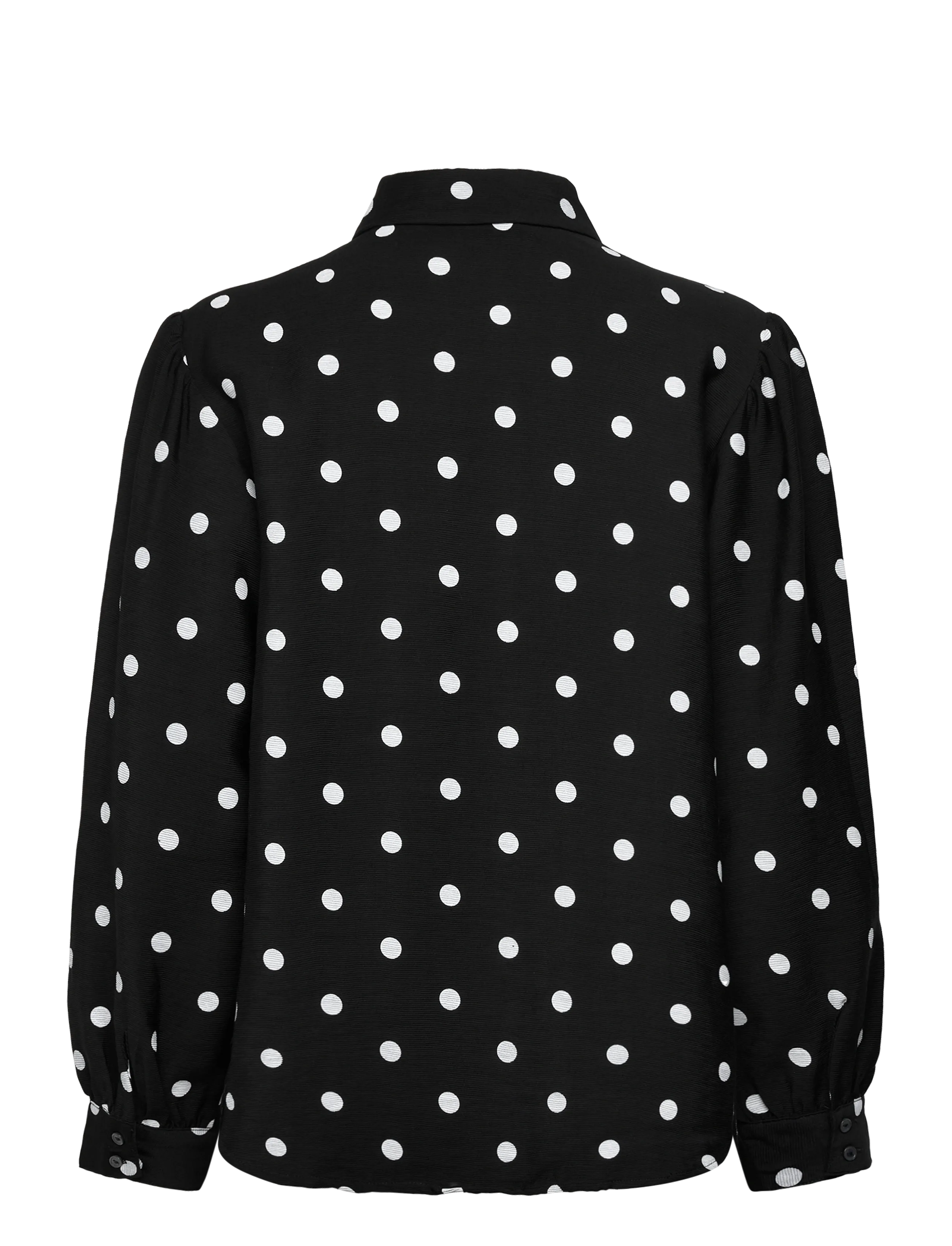 Soaked - SLIdola Ebba Shirt LS - black and white dots - 1