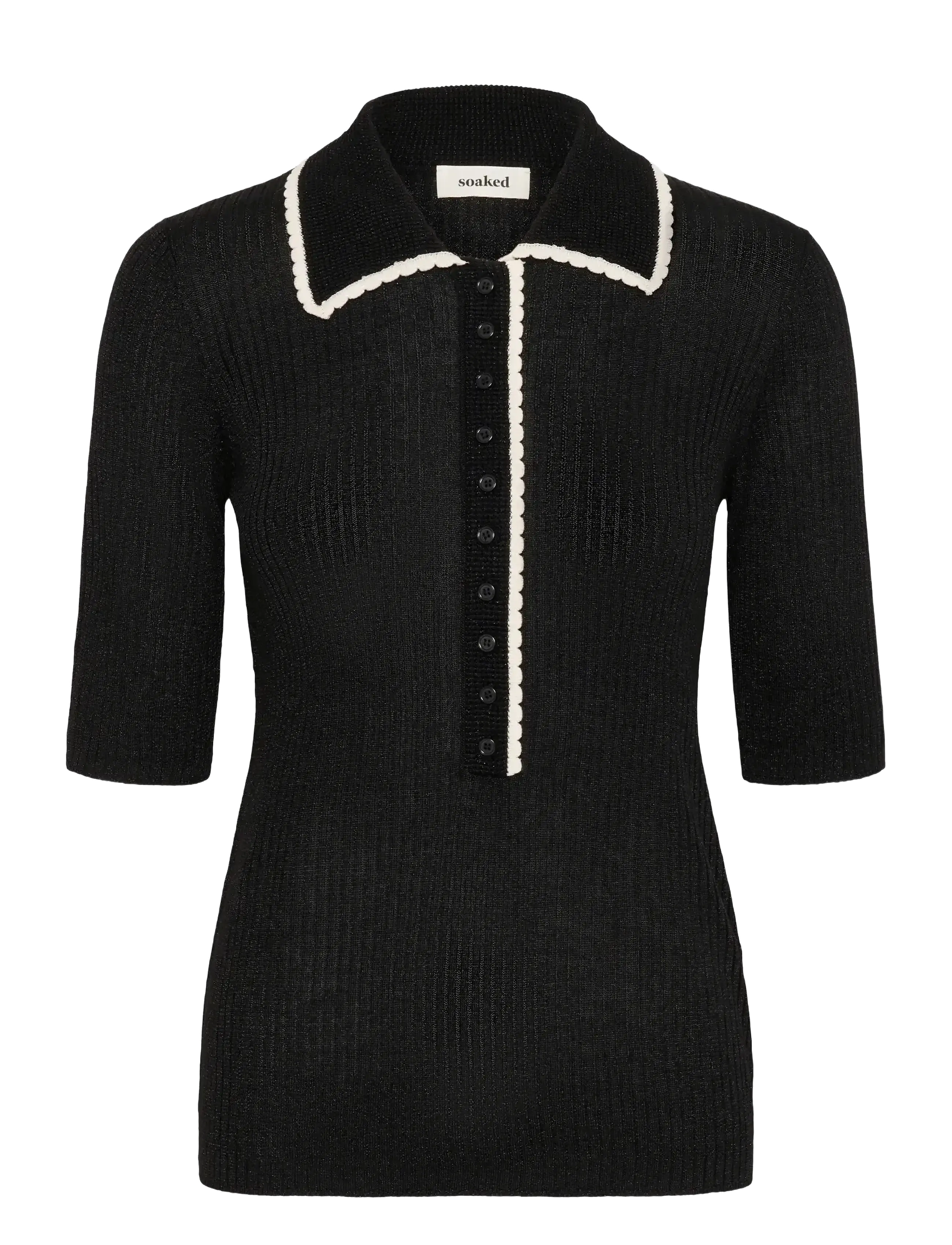 Soaked in Luxury SLLaisa Polo Pullover - Kleidung - BLACK / black