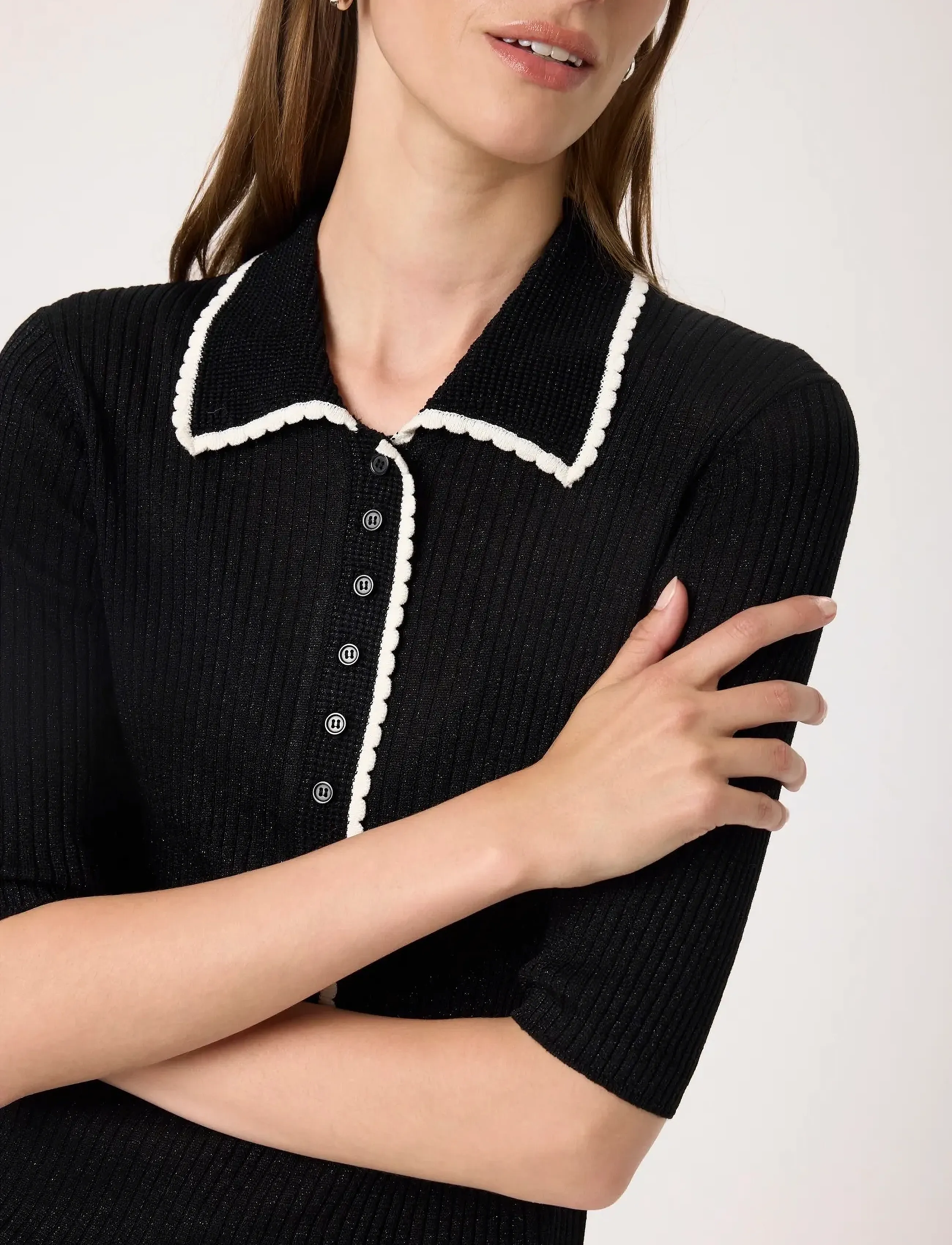 Soaked - SLLaisa Polo Pullover - black - 5