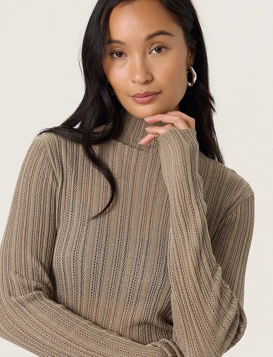 Soaked - SLLaisa Regular Pullover - striktrøjer - dune - 5