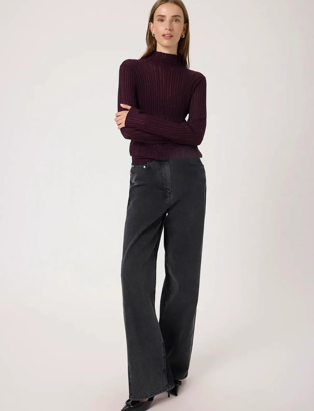 Soaked in Luxury - SLLaisa Regular Pullover - stickade tröjor - winetasting - 3