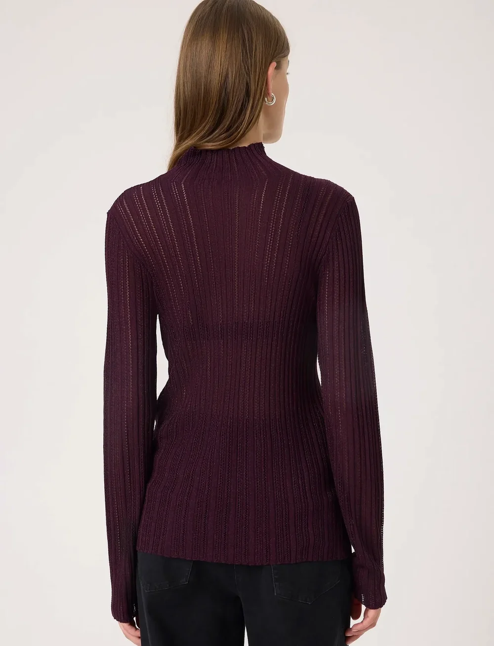 Soaked in Luxury - SLLaisa Regular Pullover - stickade tröjor - winetasting - 4