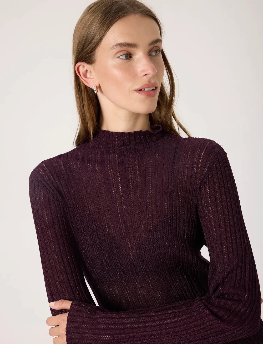 Soaked in Luxury - SLLaisa Regular Pullover - stickade tröjor - winetasting - 5