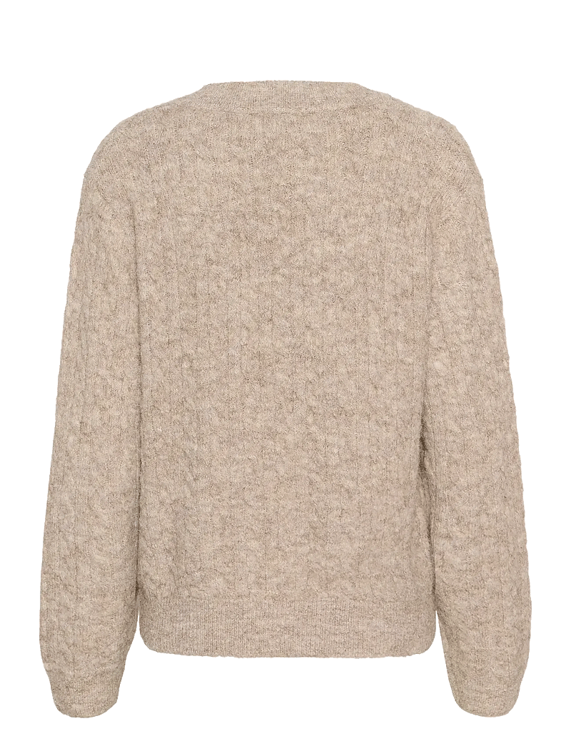 Soaked in Luxury - SLVespera Pullover - stickade tröjor - dune melange - 2