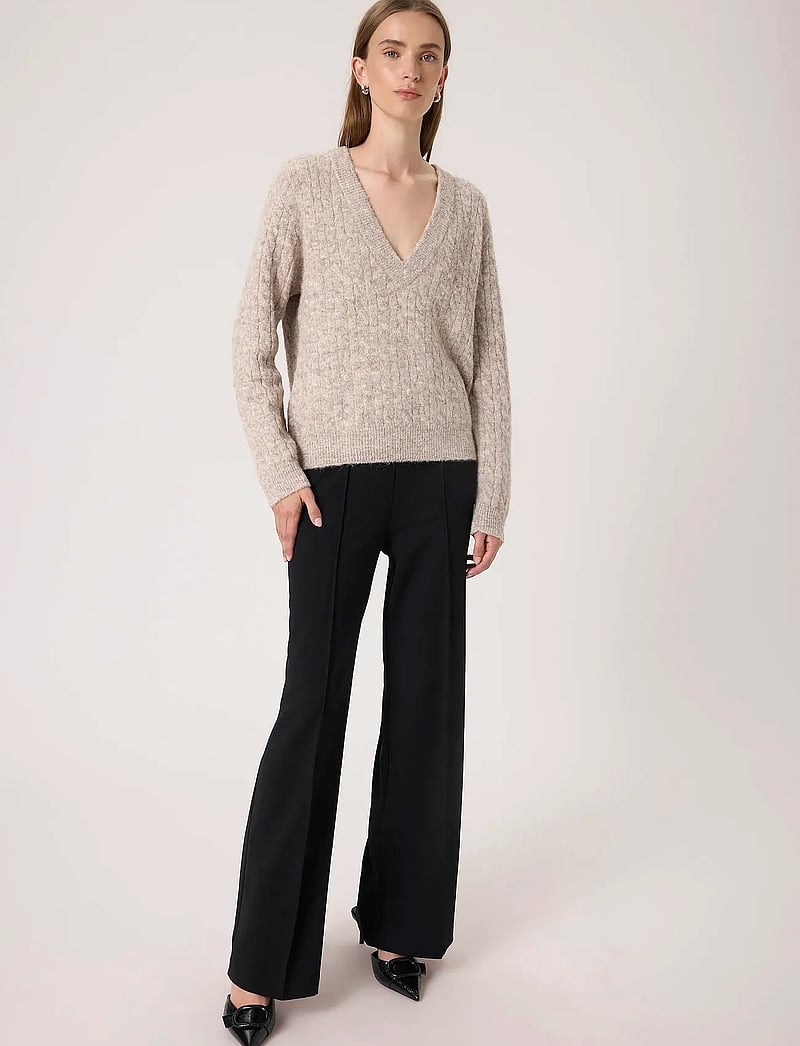 Soaked in Luxury - SLVespera Pullover - stickade tröjor - dune melange - 3