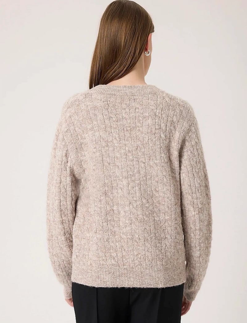 Soaked in Luxury - SLVespera Pullover - stickade tröjor - dune melange - 4