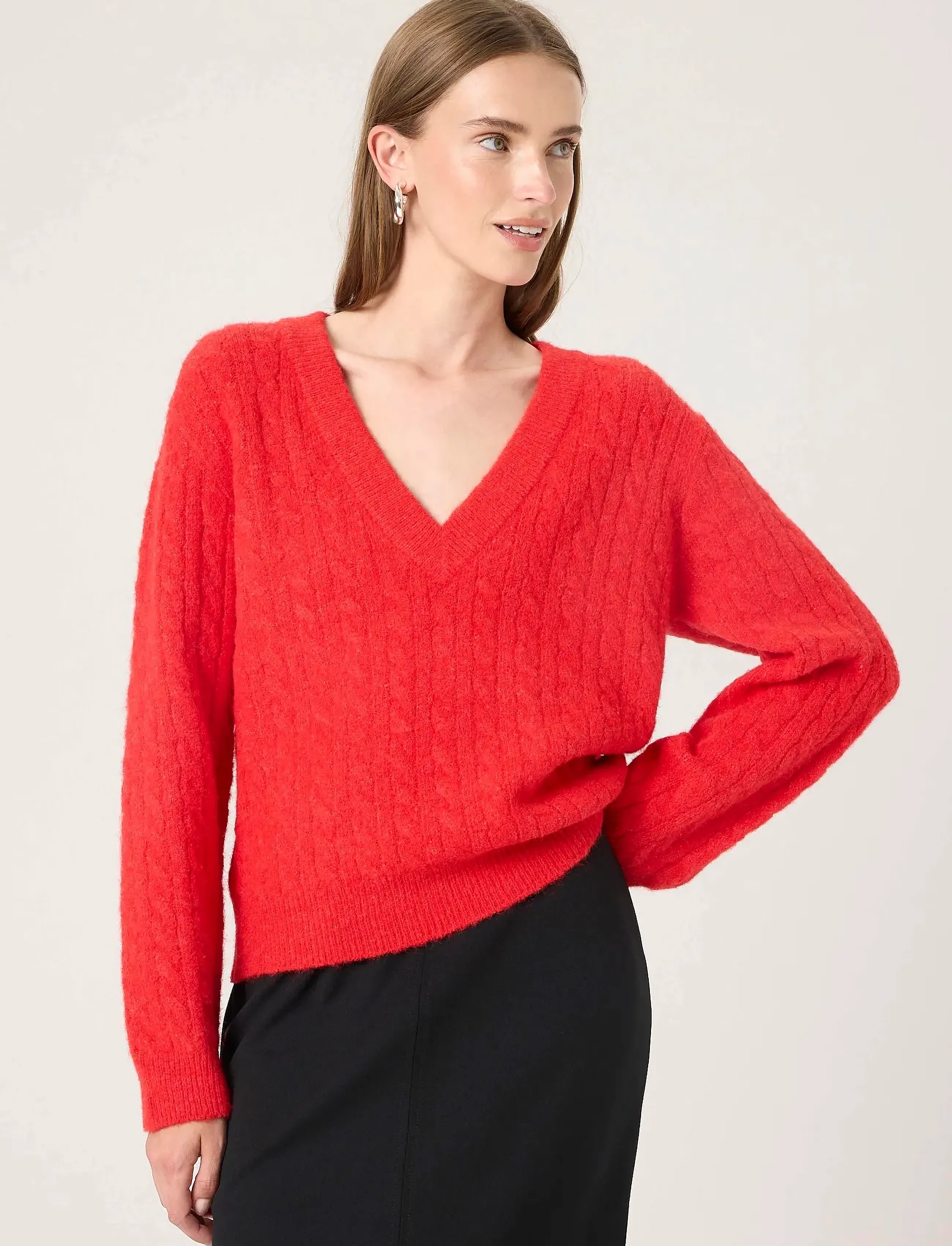 Soaked Slvespera Pullover, XL, Knitwear, Rot - Jumpers, Frauen