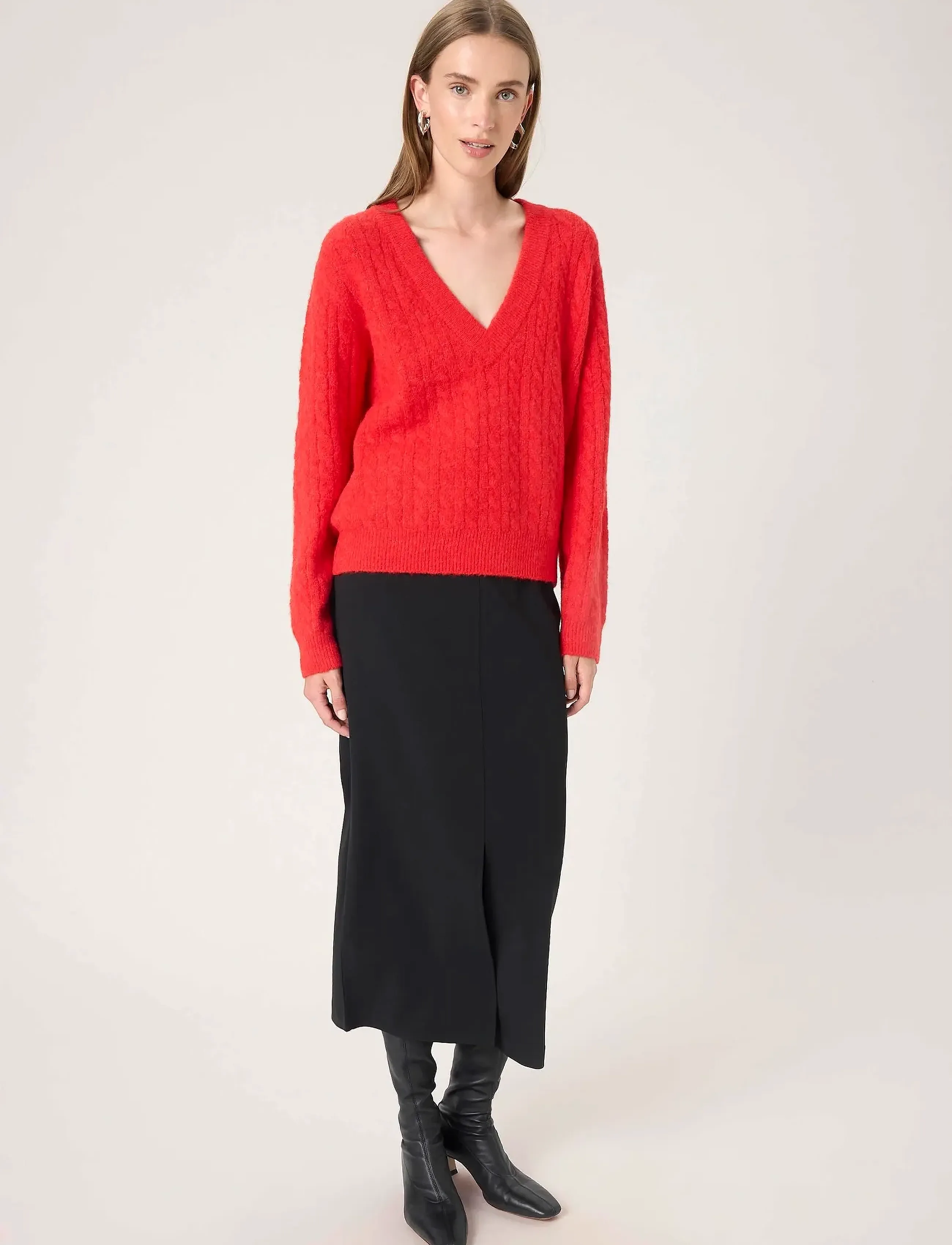 Soaked - SLVespera Pullover - trøjer - red alert - 3