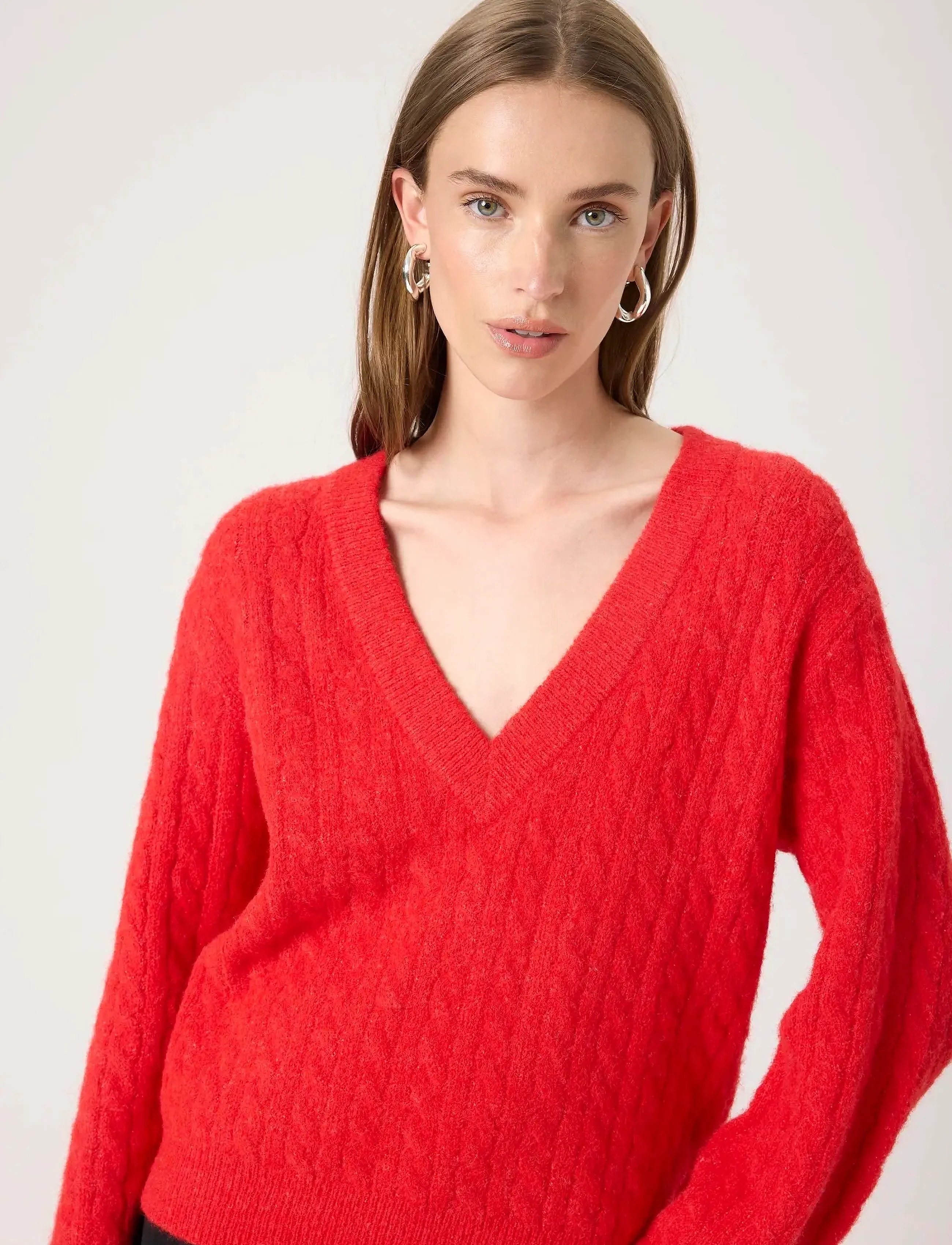 Soaked - SLVespera Pullover - trøjer - red alert - 5