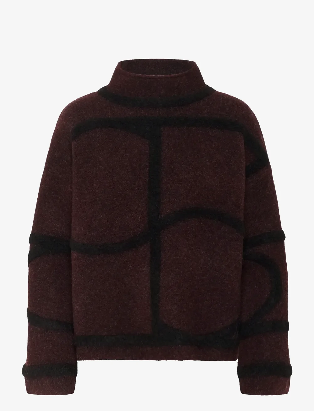 Soaked in Luxury - SLSorea Mono Pullover - stickade tröjor - winetasting 3d monogram - 1