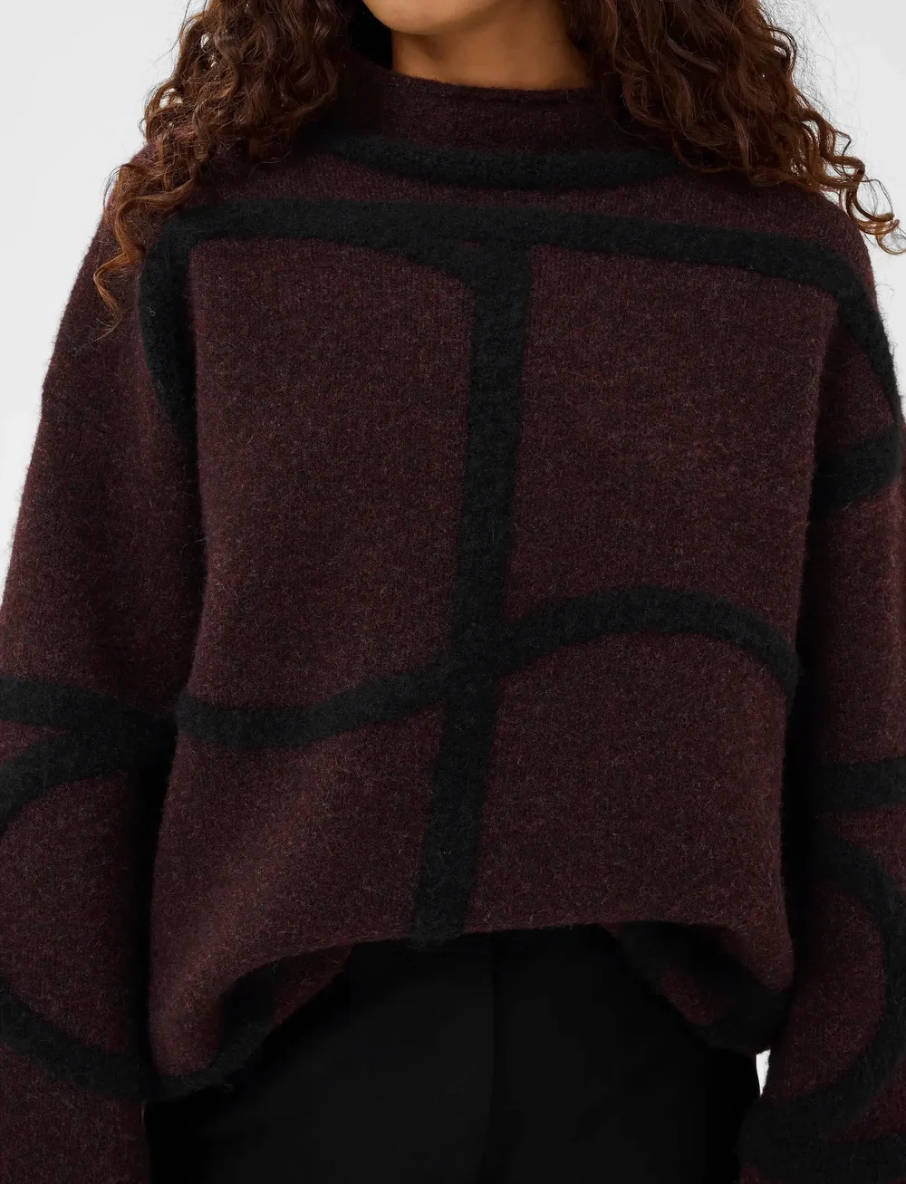 Soaked in Luxury - SLSorea Mono Pullover - stickade tröjor - winetasting 3d monogram - 5