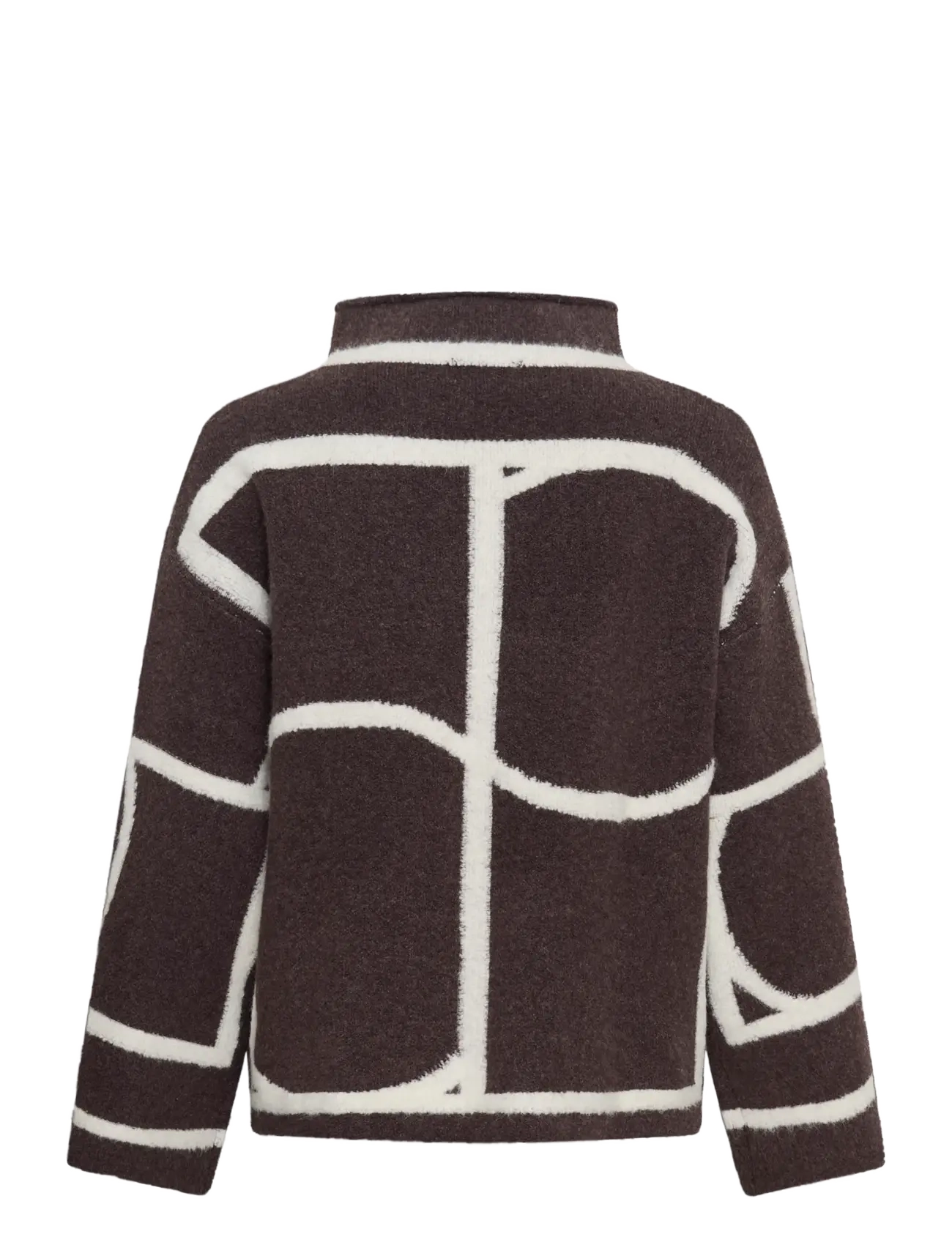 Soaked - SLSorea Mono Pullover - stickade tröjor - winetasting melange monogram - 2
