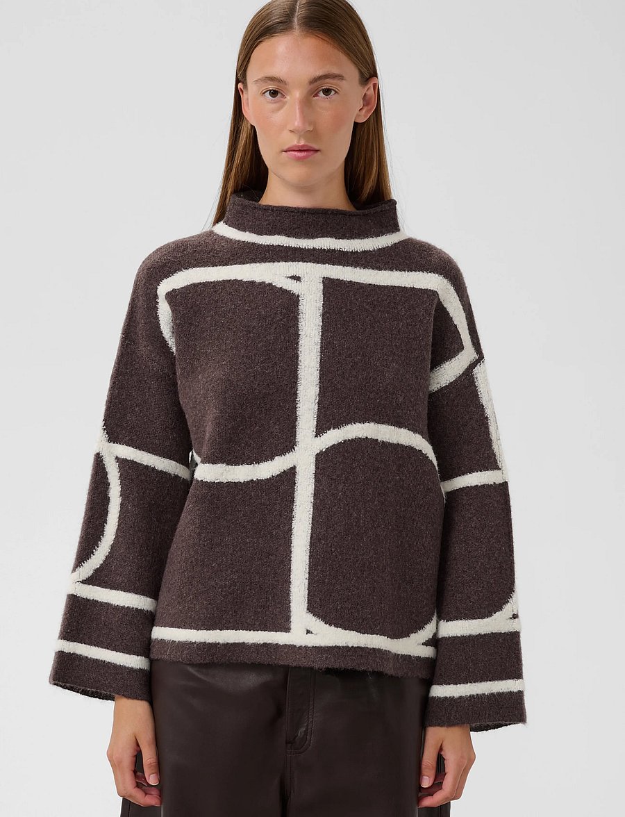 Soaked - SLSorea Mono Pullover - pullover - winetasting melange monogram - 0