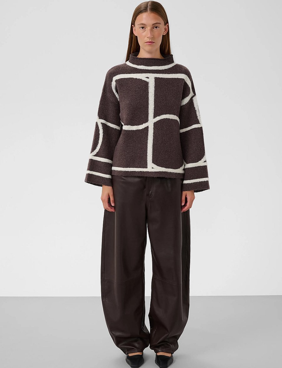 Soaked - SLSorea Mono Pullover - pullover - winetasting melange monogram - 3