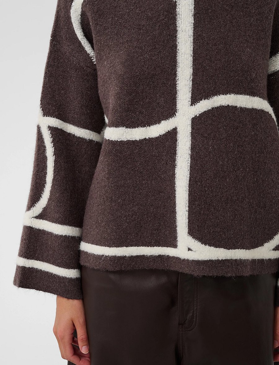 Soaked - SLSorea Mono Pullover - pullover - winetasting melange monogram - 5