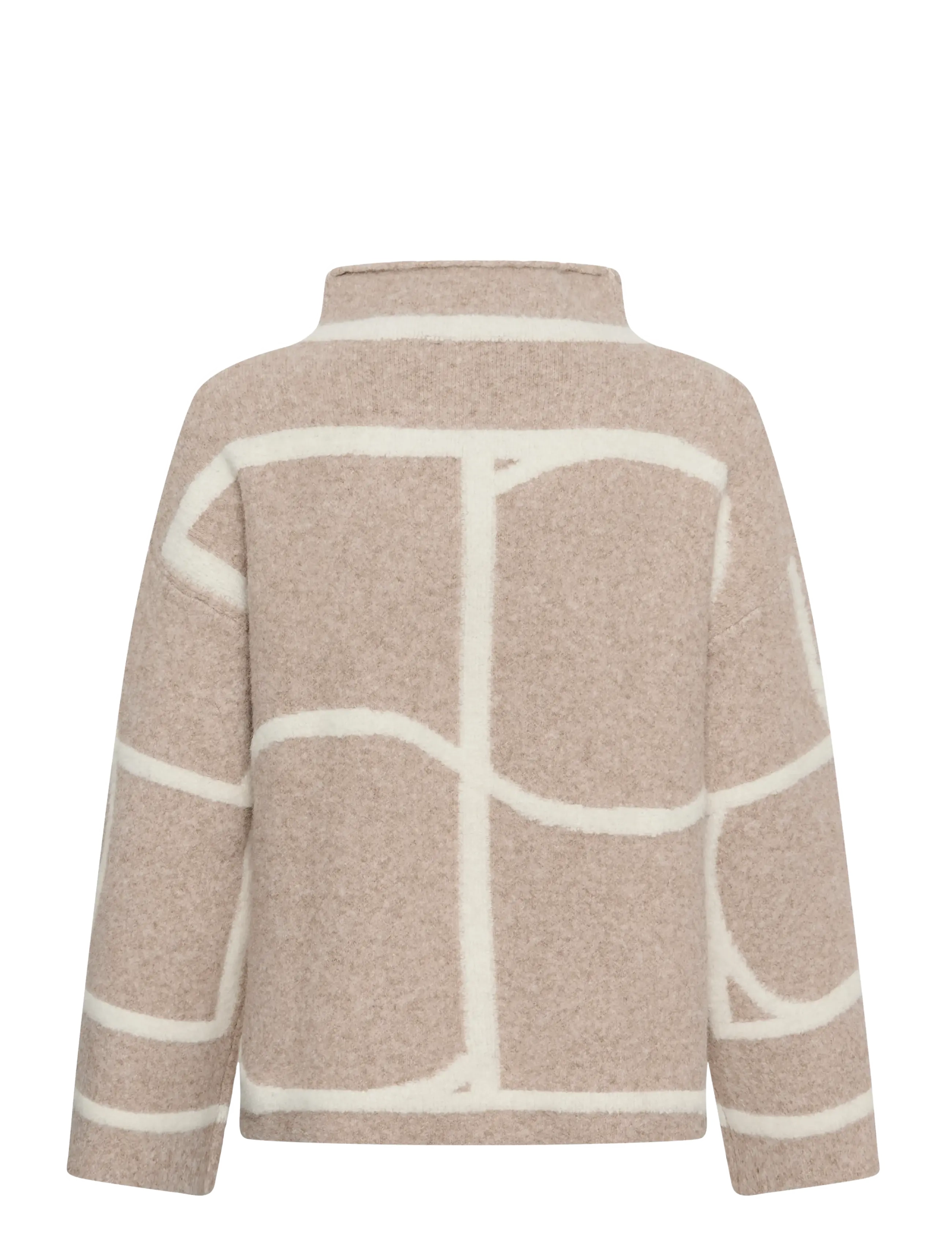 Soaked - SLSorea Mono Pullover - striktrøjer - beige melange monogram - 2