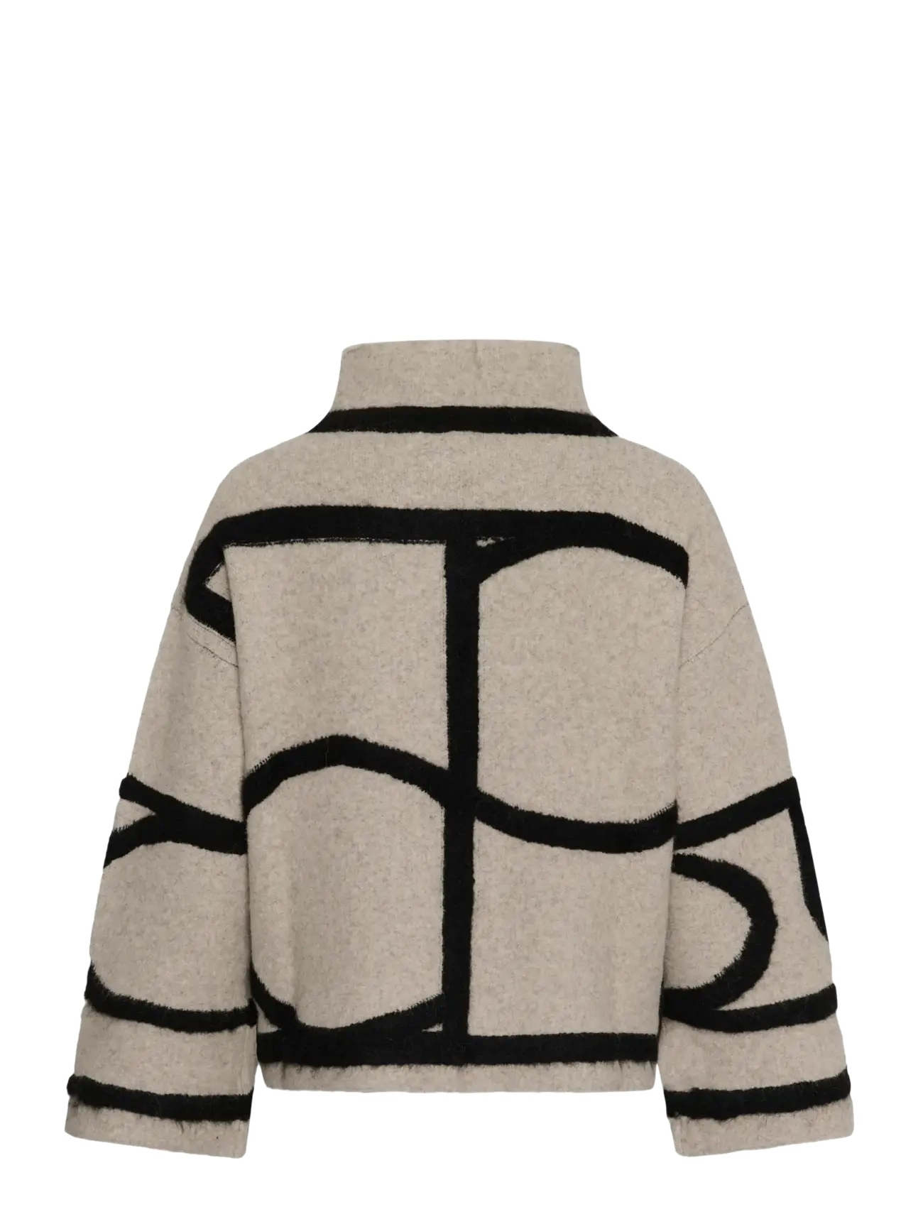 Soaked - SLSorea Mono Pullover - höstkläder - beige w black monogram - 2