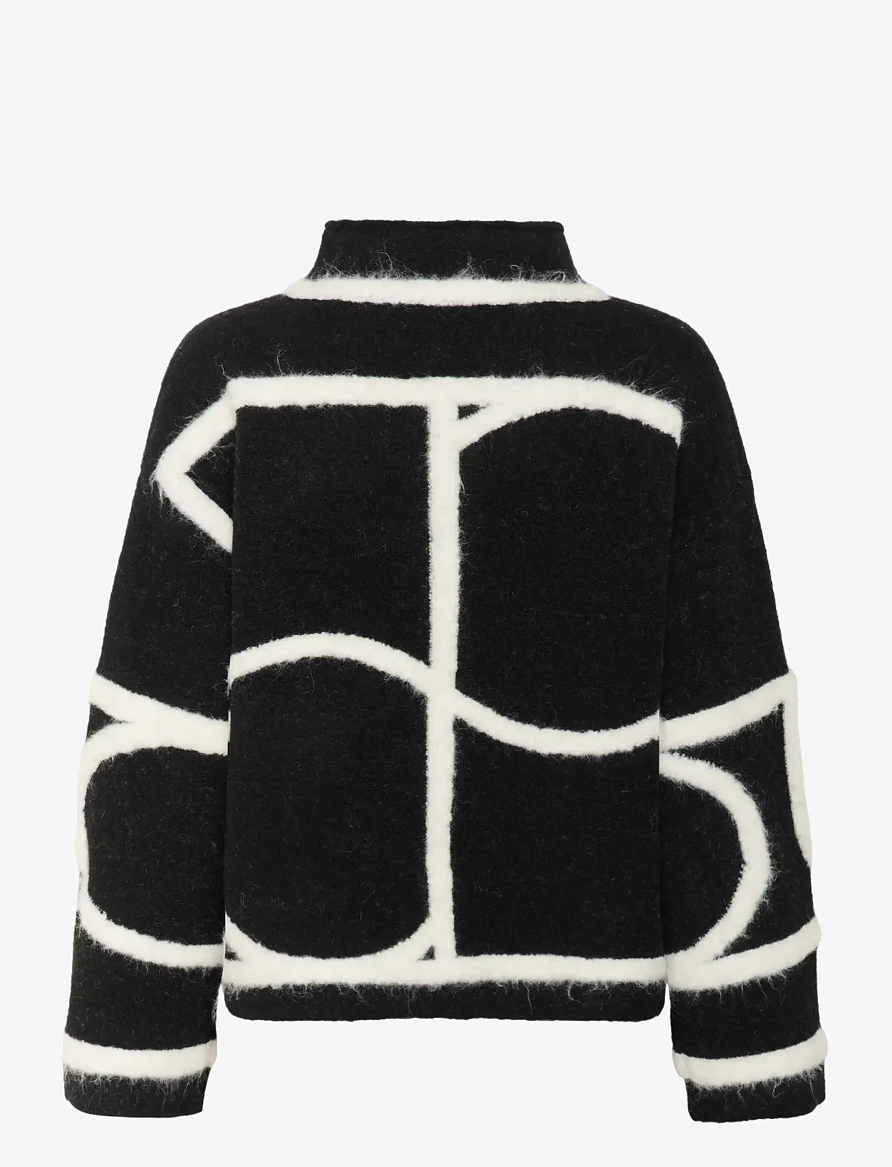 Soaked in Luxury - SLSorea Mono Pullover - stickade tröjor - black 3d monogram - 2