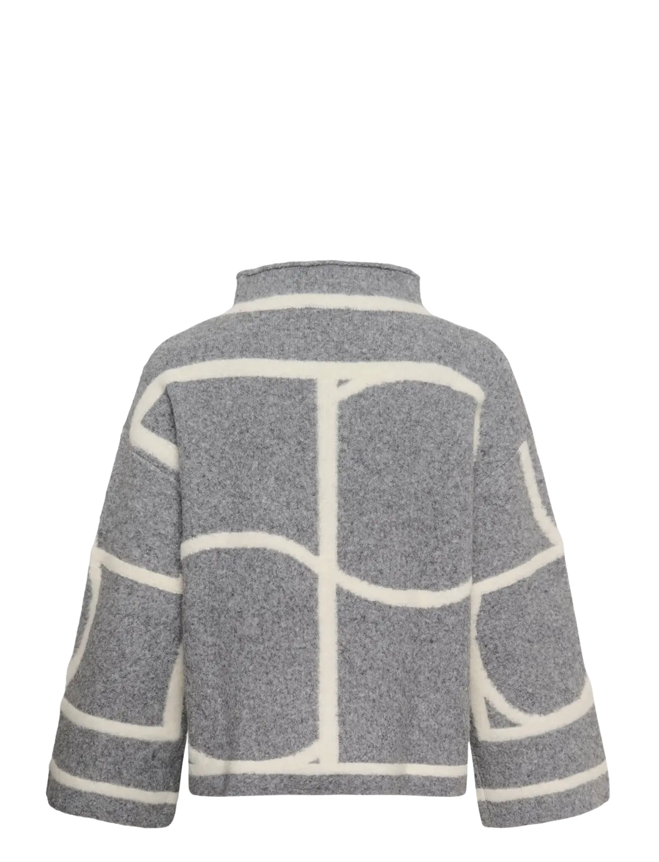 Soaked - SLSorea Mono Pullover - höstkläder - grey melange monogram - 2