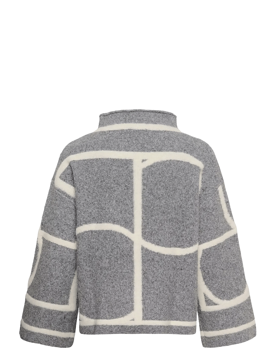 Soaked - SLSorea Mono Pullover - pullover - grey melange monogram - 2
