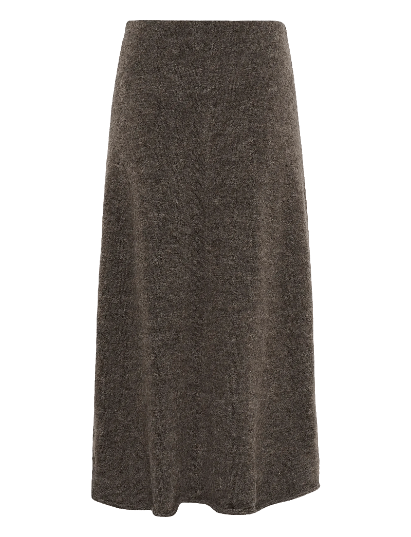 Soaked in Luxury - SLMiya Skirt - kootud seelikud - dark grey melange - 2