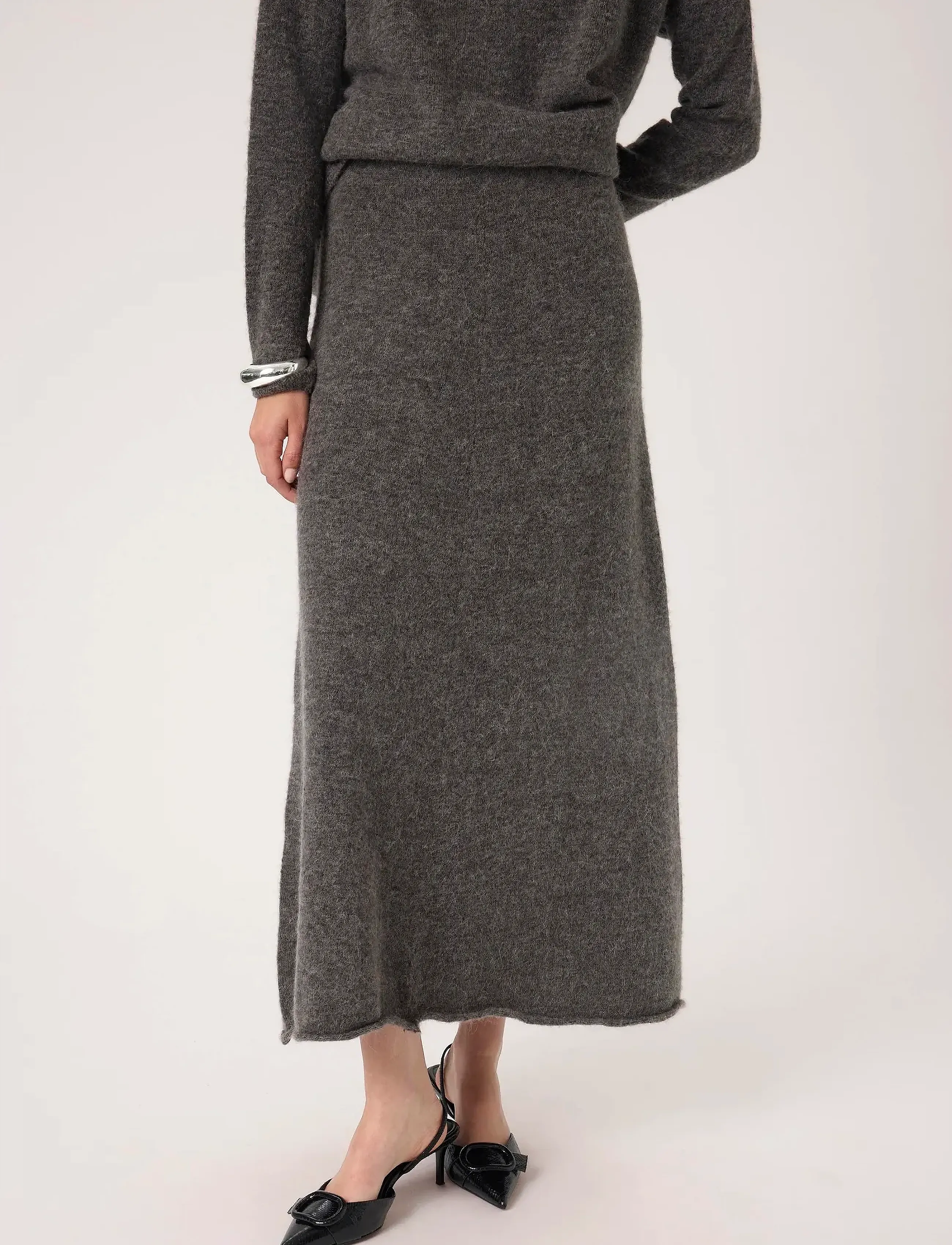 Soaked SLMiya Skirt - Jupes - DARK GREY MELANGE / grey