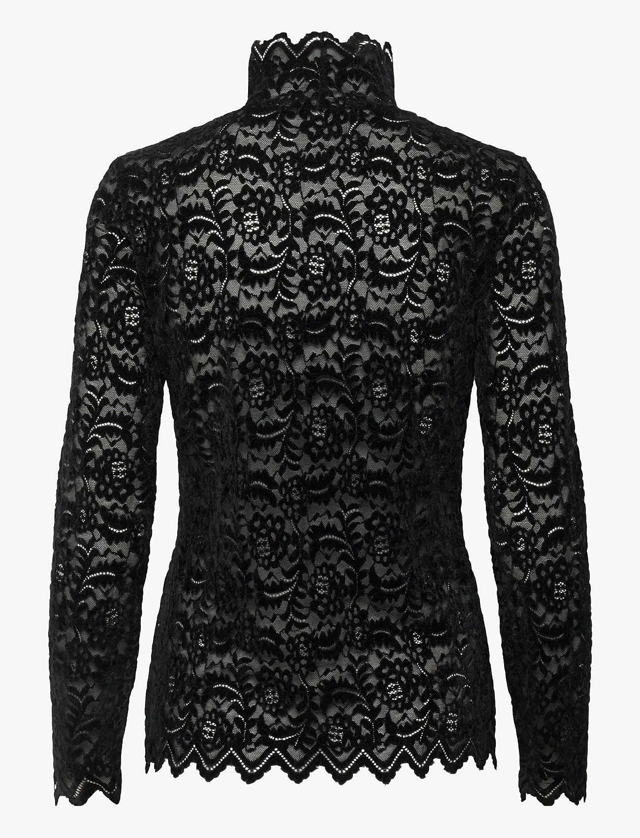 Soaked in Luxury - SLSable Mockneck Tee - polotröjor - black - 2