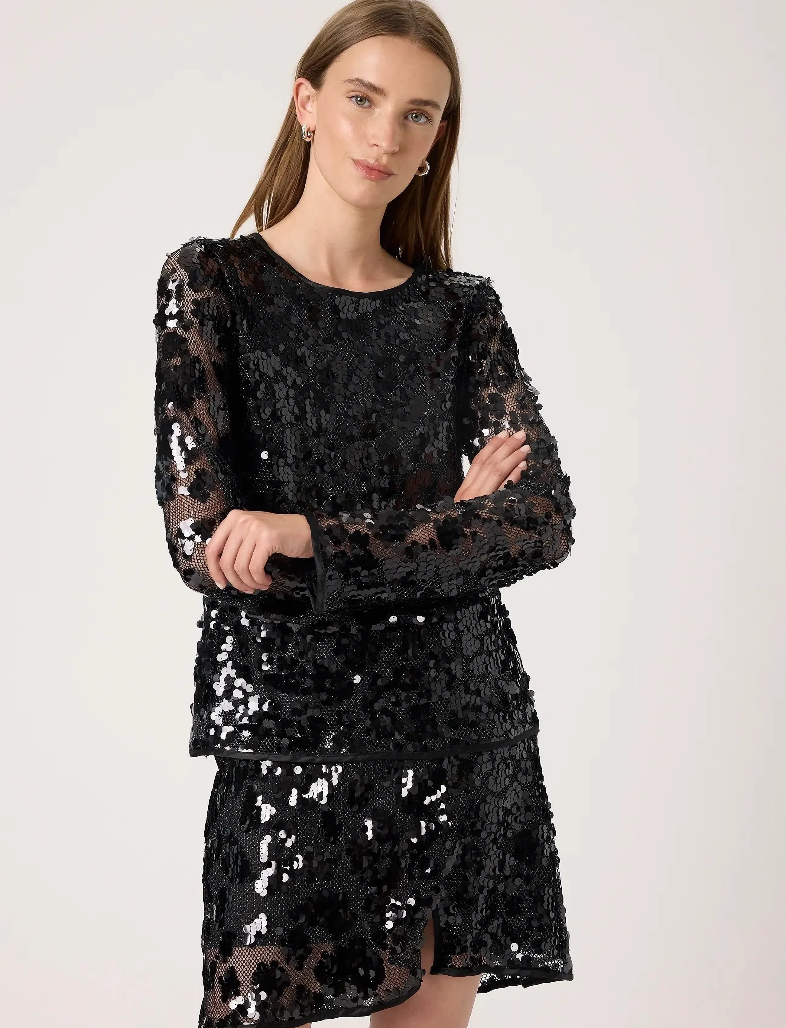 Soaked Slwinslet Tee, M, Blouses, Schwarz - Long-sleeved, Frauen