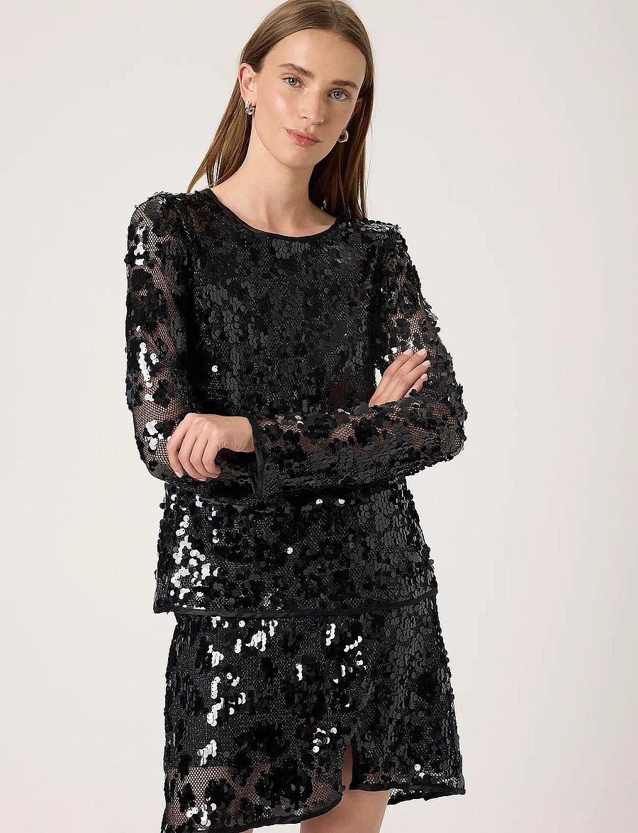 Soaked - SLWinslet Tee - blouses met lange mouwen - black - 0