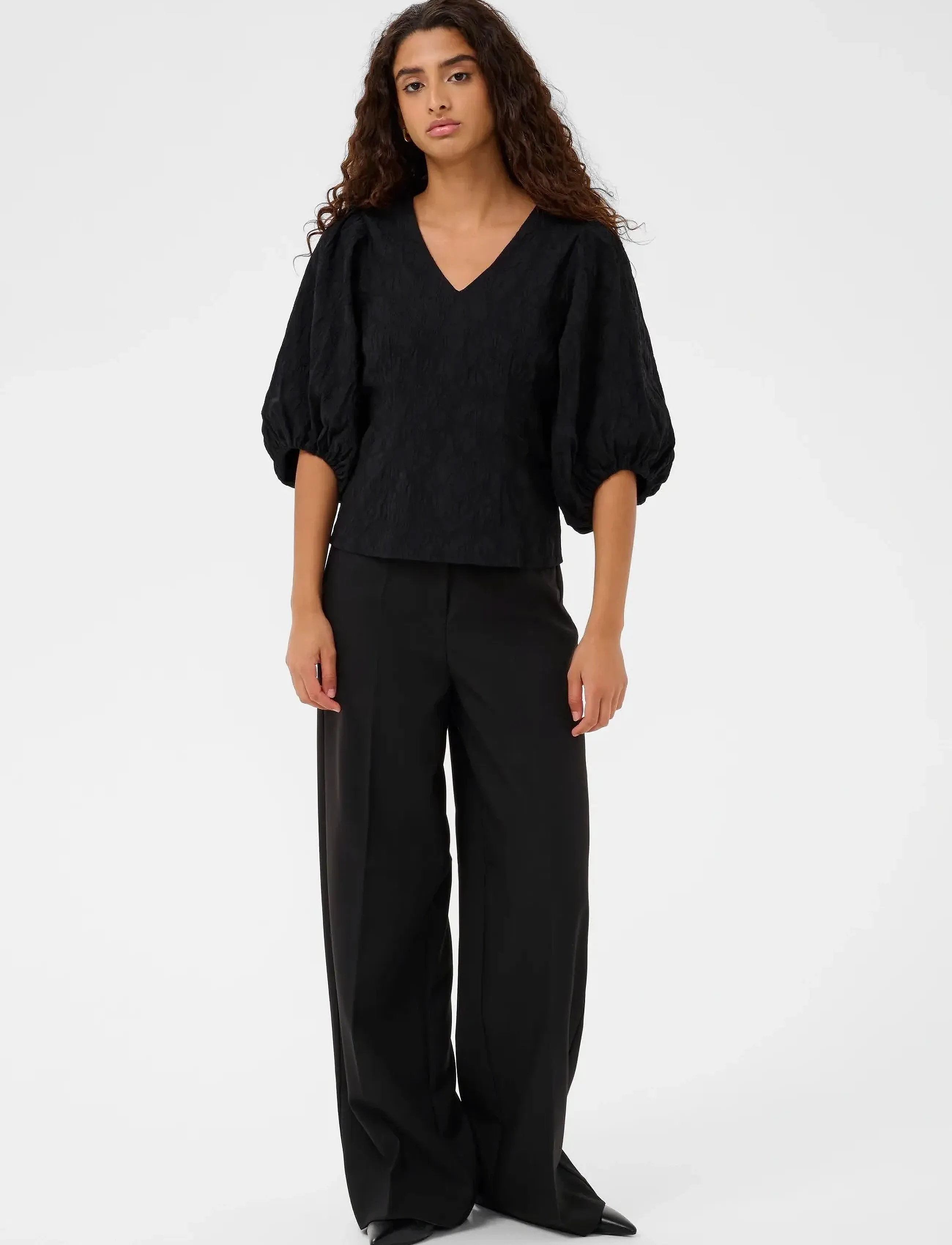 Soaked - SLMaybel Blouse 3/4 - black - 3