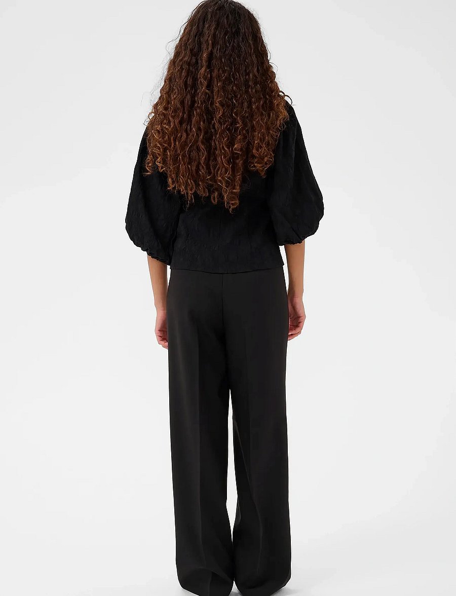 Soaked - SLMaybel Blouse 3/4 - langärmelige blusen - black - 4