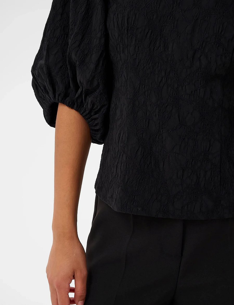 Soaked - SLMaybel Blouse 3/4 - langärmelige blusen - black - 5