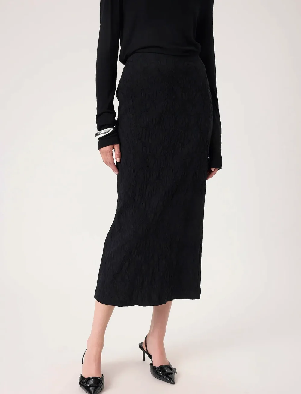 Soaked in Luxury - SLMaybel Xala Pencil Skirt - midi kjolar - black - 0