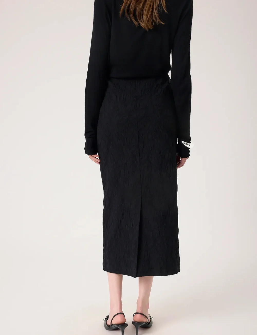 Soaked in Luxury - SLMaybel Xala Pencil Skirt - midi kjolar - black - 4