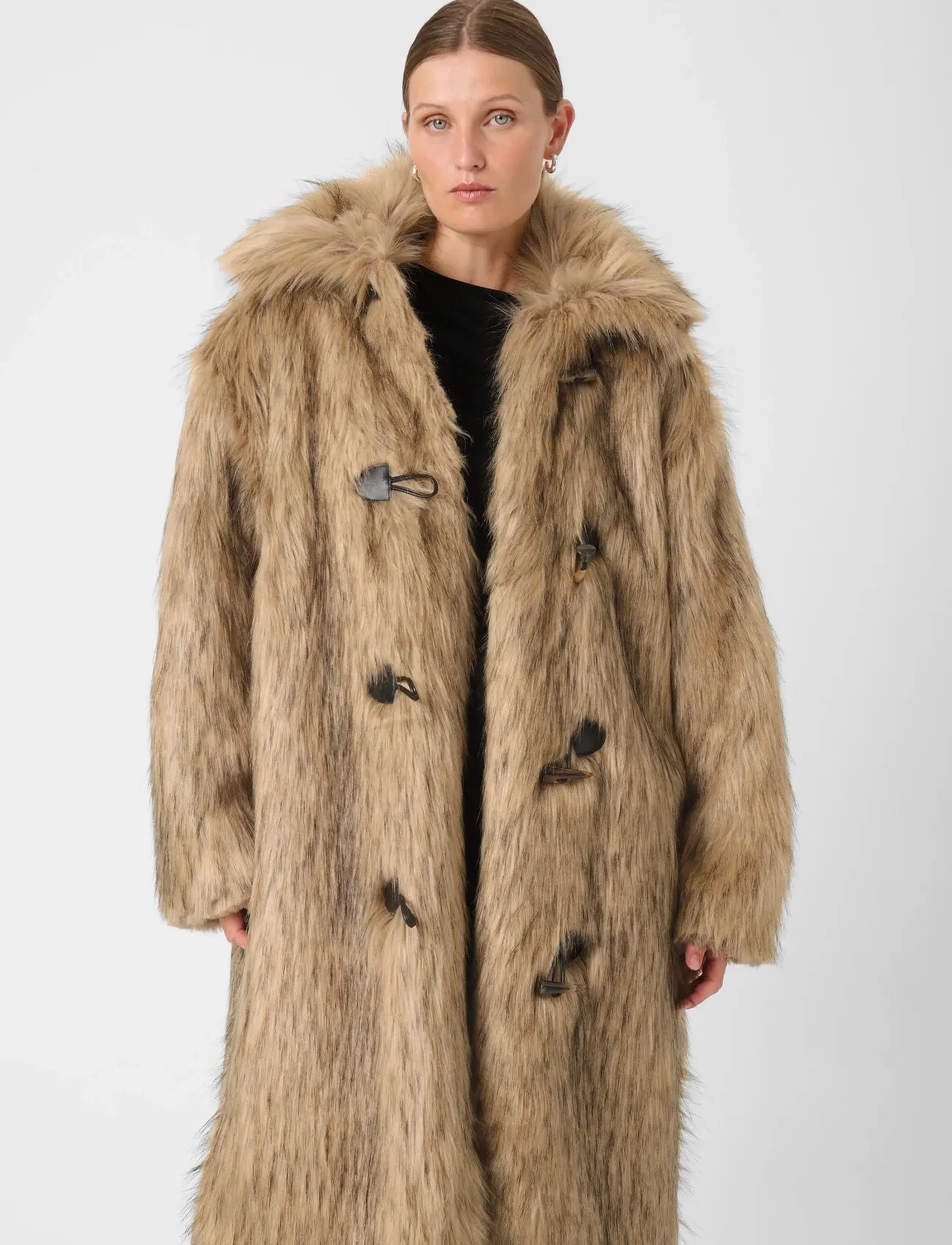 Soaked SLFurly Coat - Kunstpelz - HONEY FAUX FUR / beige