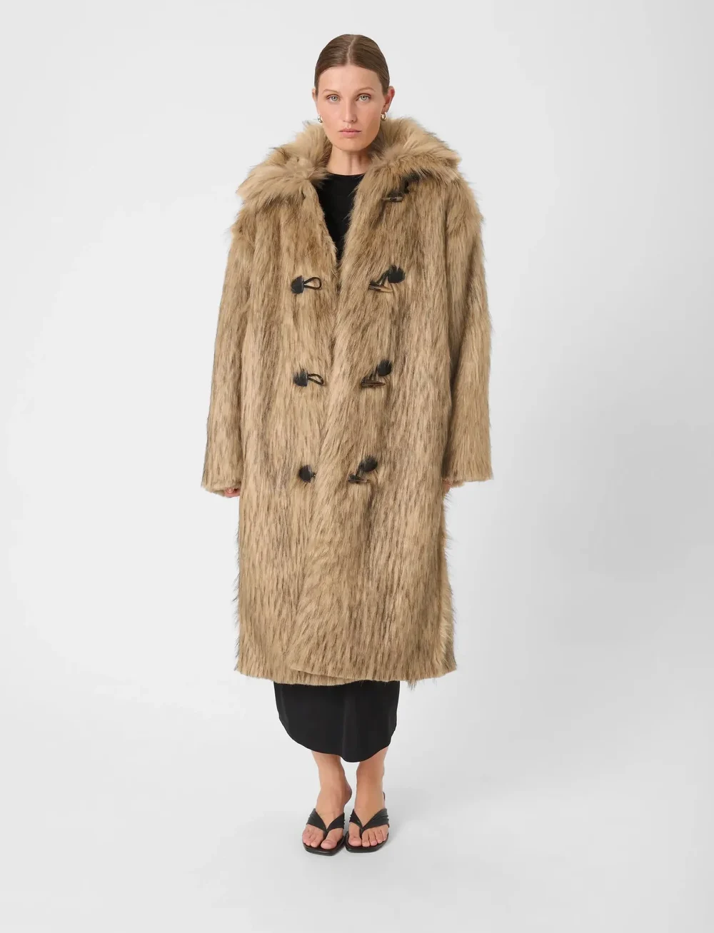 Soaked in Luxury - SLFurly Coat - faux fur - honey faux fur - 3