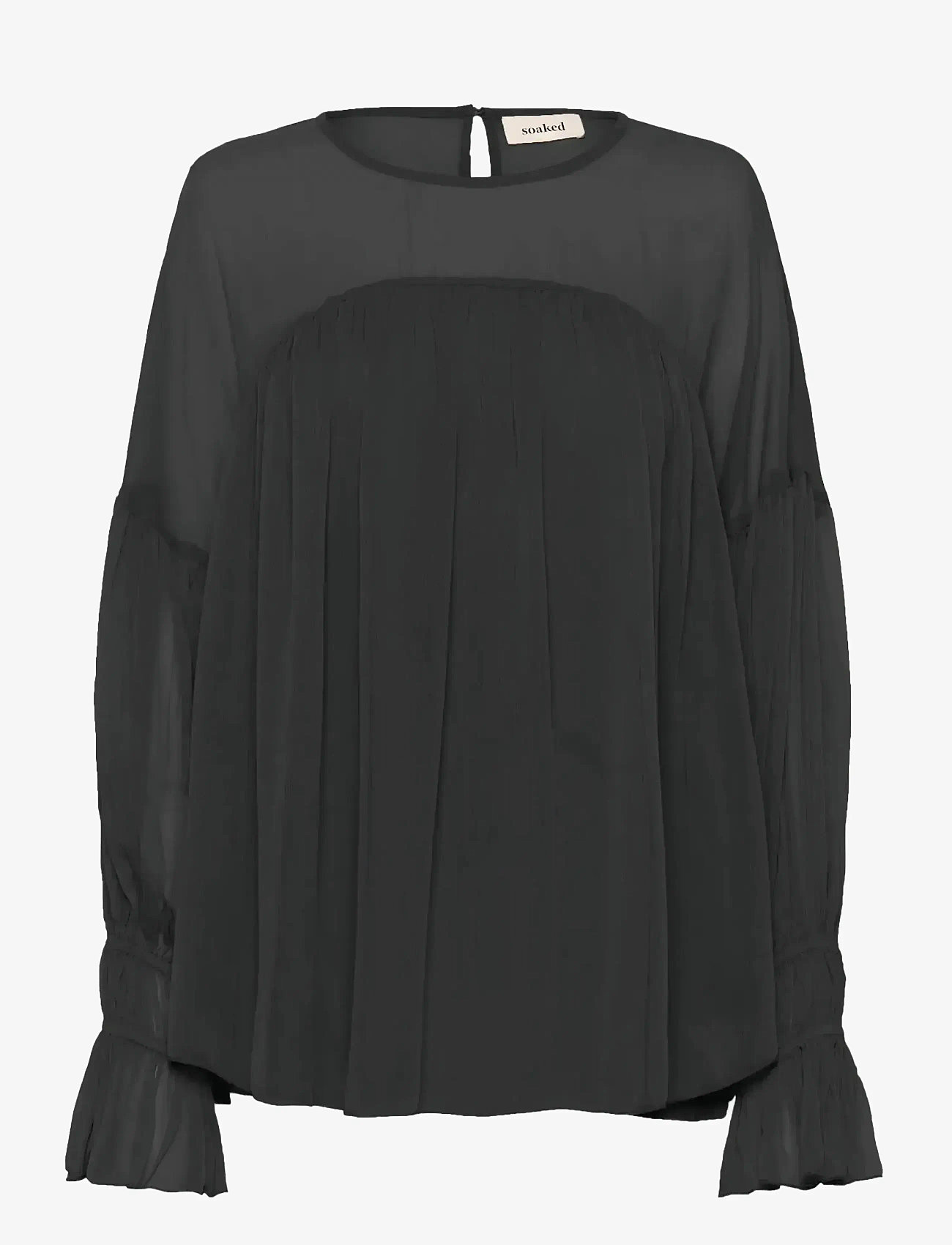 Soaked - SLHarietta Blouse LS - langärmlige blusen - black - 1