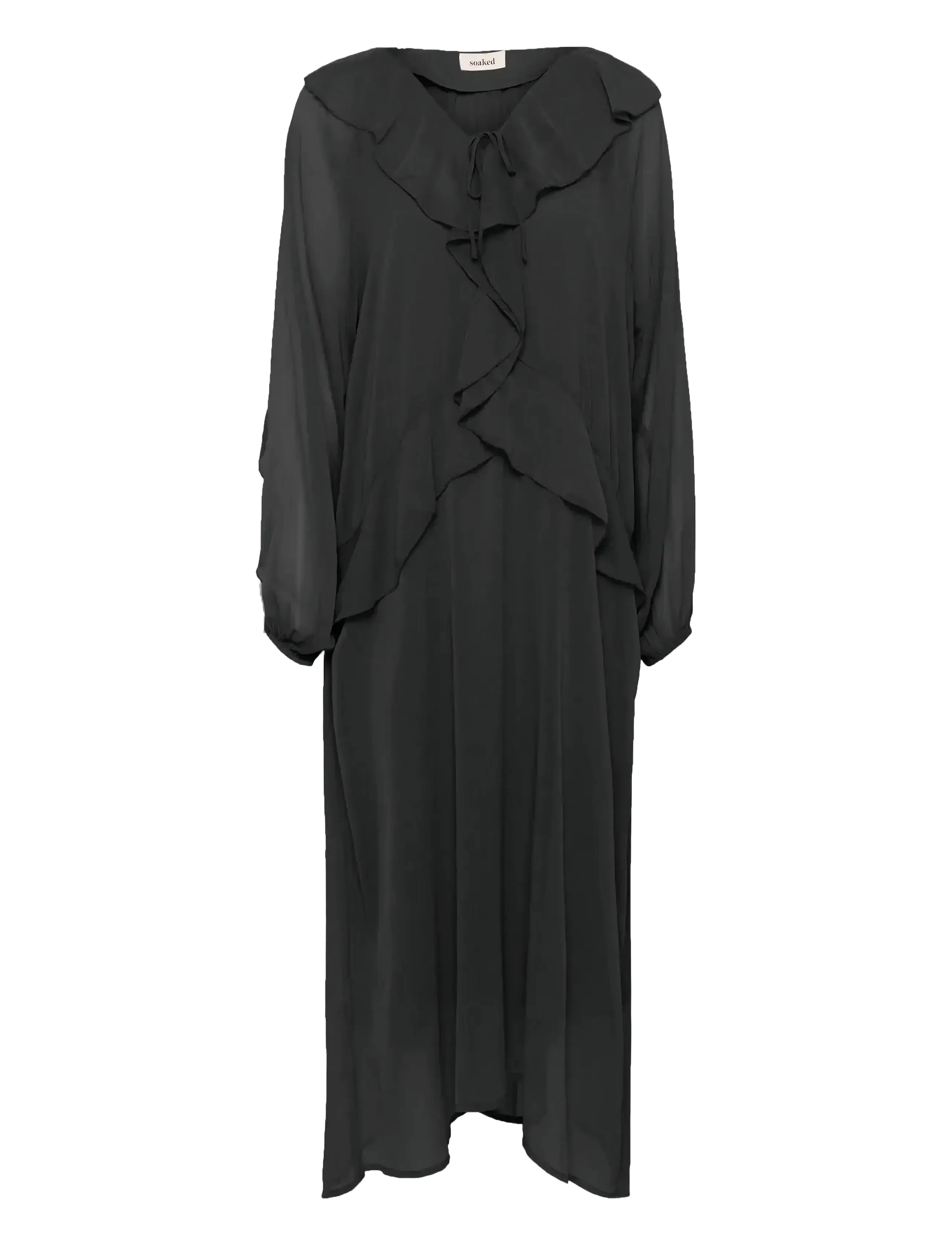 Soaked in Luxury SLHarietta Maxi Dress - Maxikleider - BLACK / black