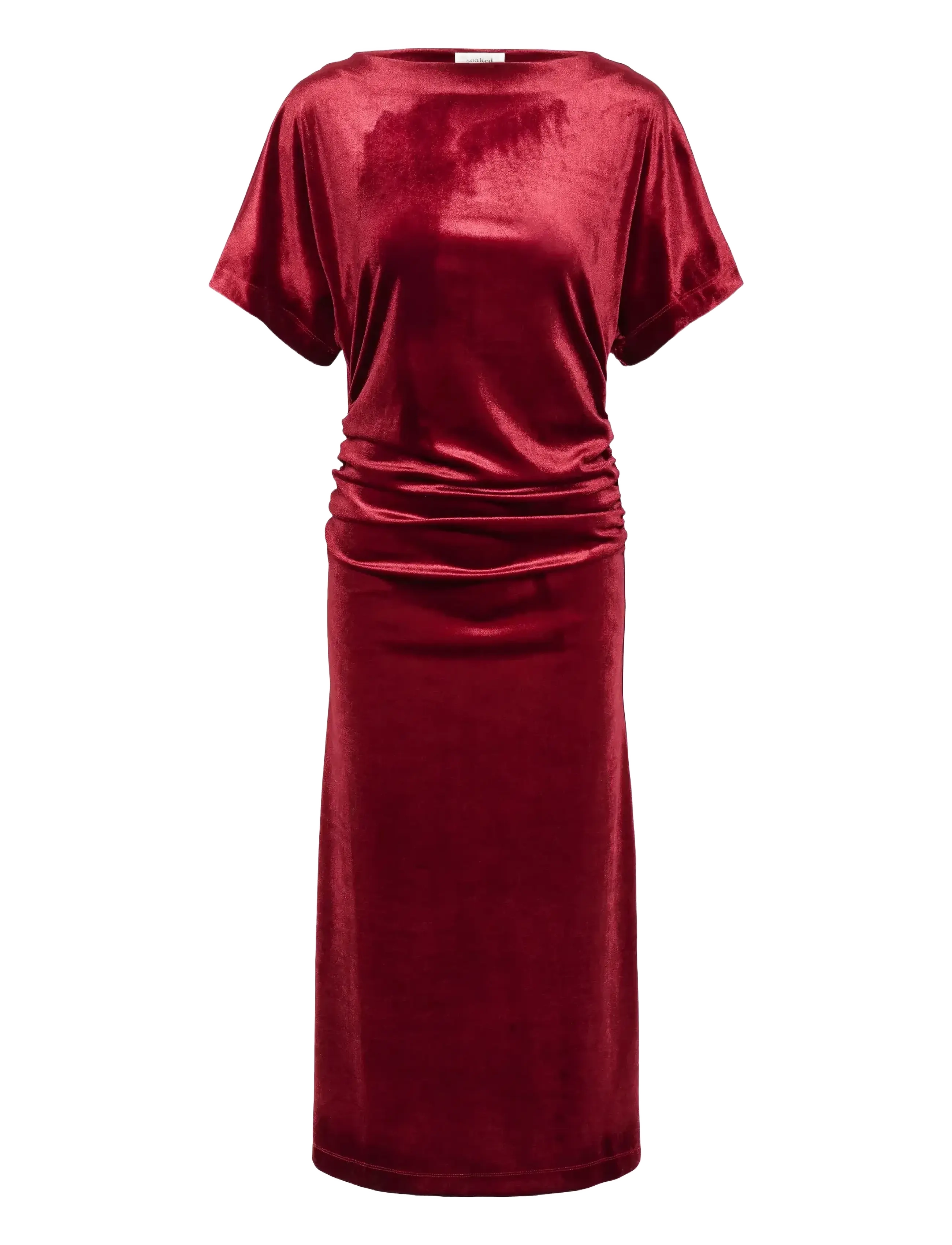 Soaked SLVelera Dress - Sügisene kokkuhoid - WINETASTING / red