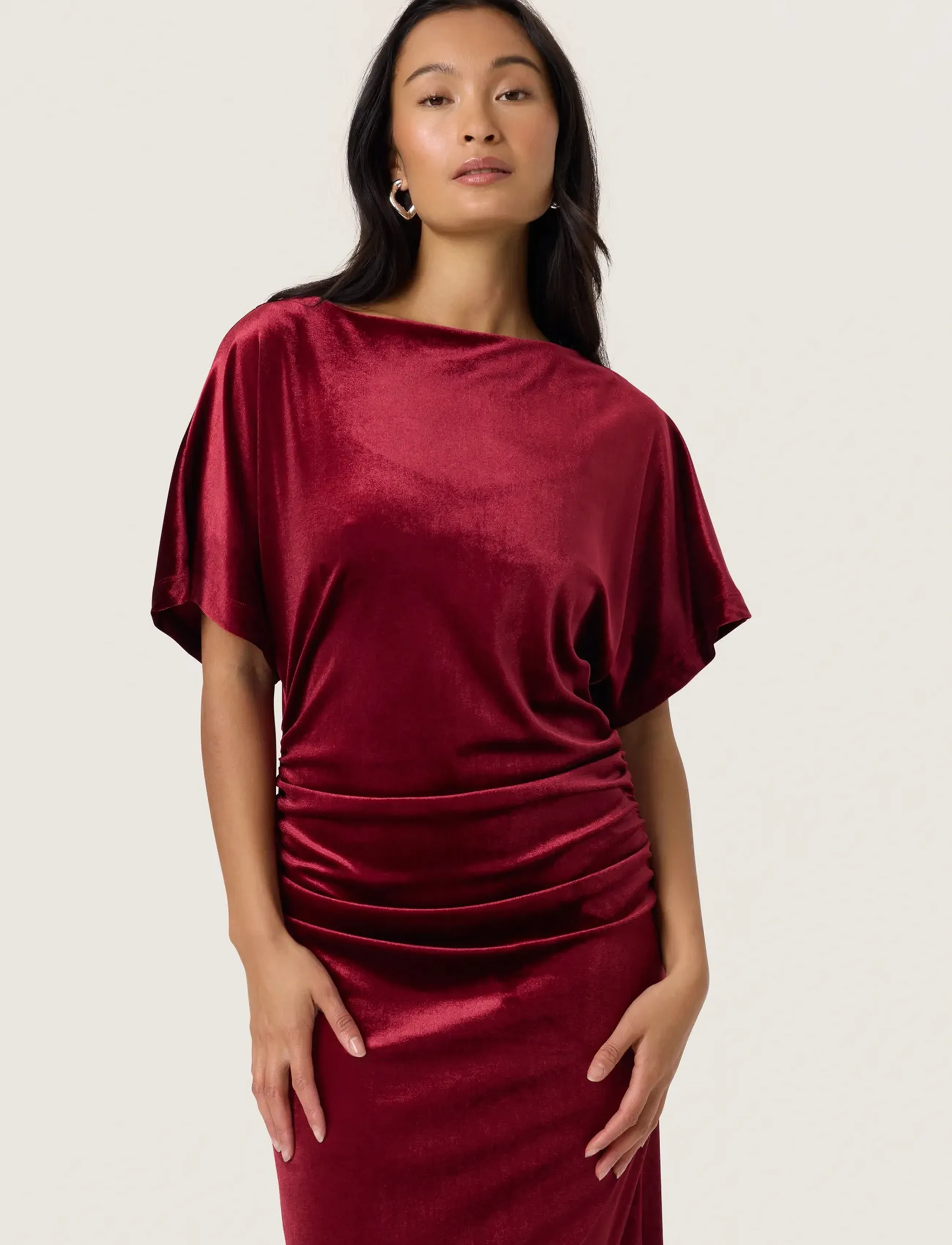 Soaked SLVelera Dress - Klänningar - WINETASTING / red